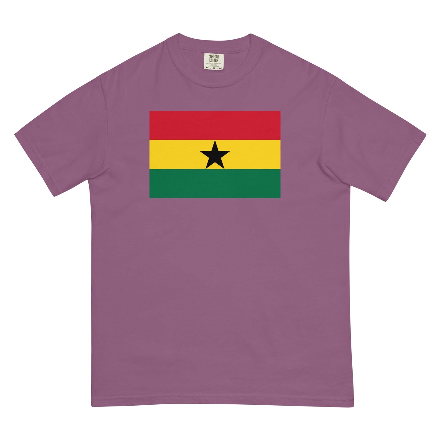 Ghana flag shirt in blue spruce, size 2X large