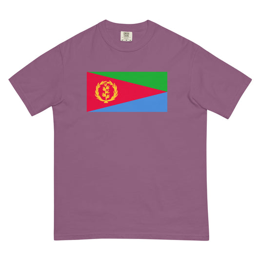black shirt with Eritrea flag design, small