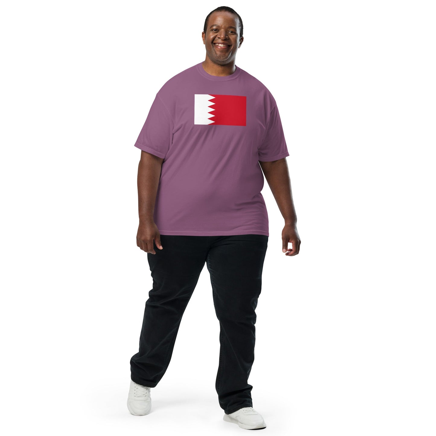 Bahrain pride shirt in true navy – unisex, large