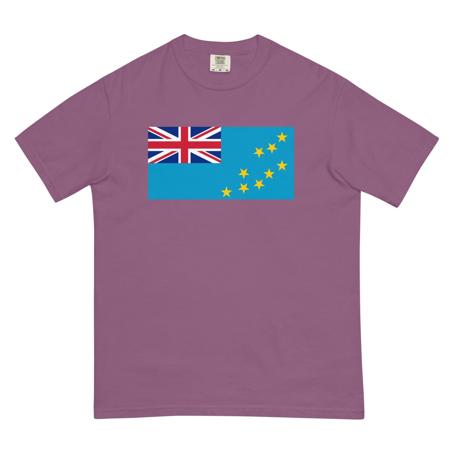 berry shirt with Tuvalu flag design, small