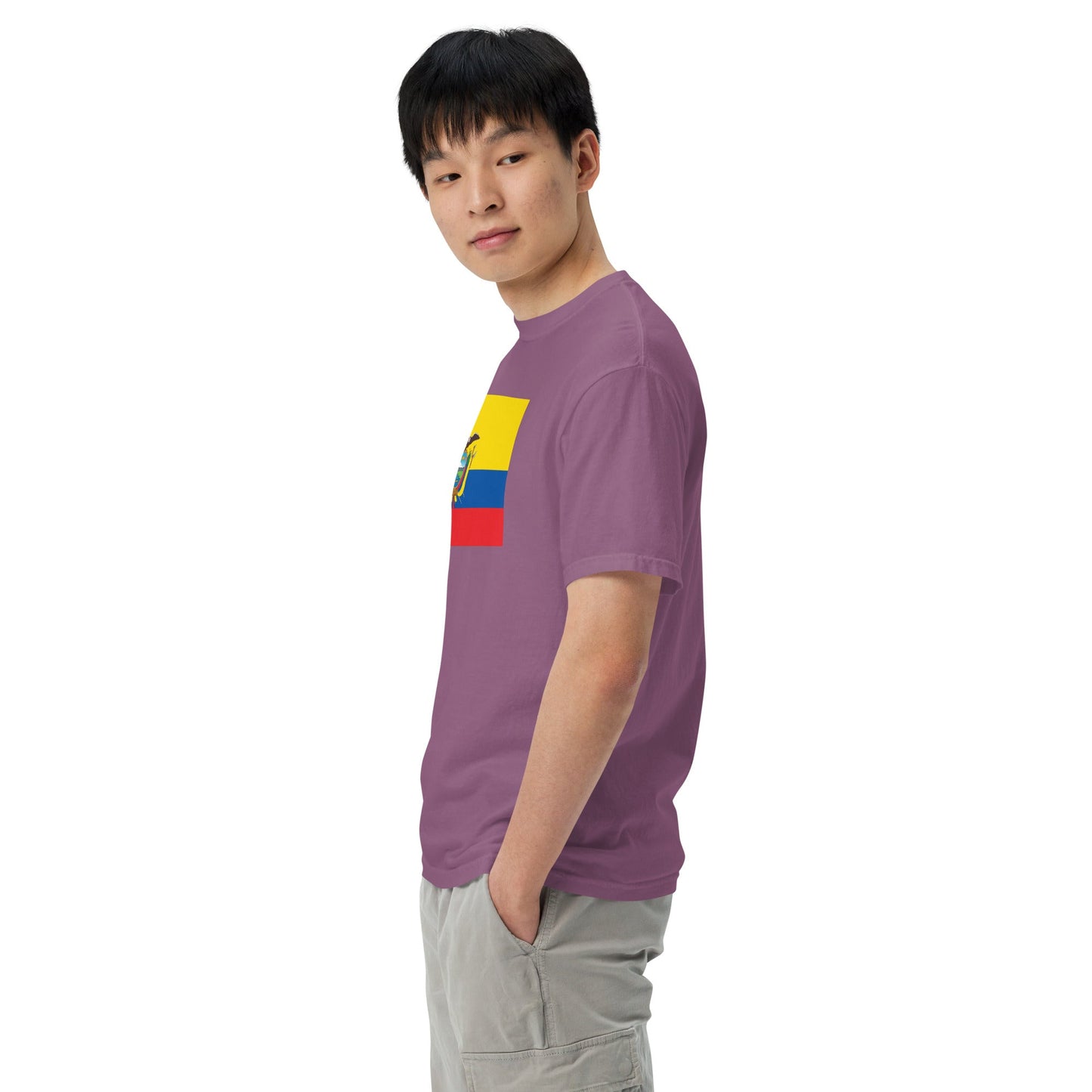 Ecuador flag shirt in true navy, size small