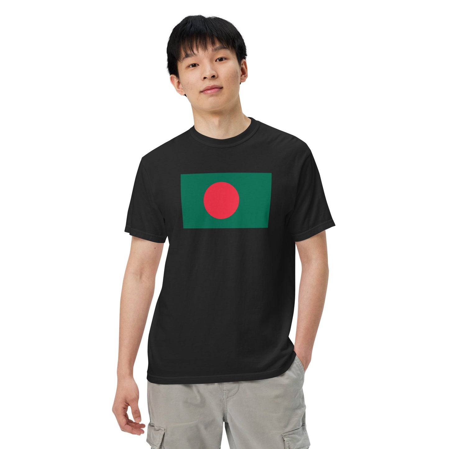 Bangladesh heritage shirt, black, size 2X large