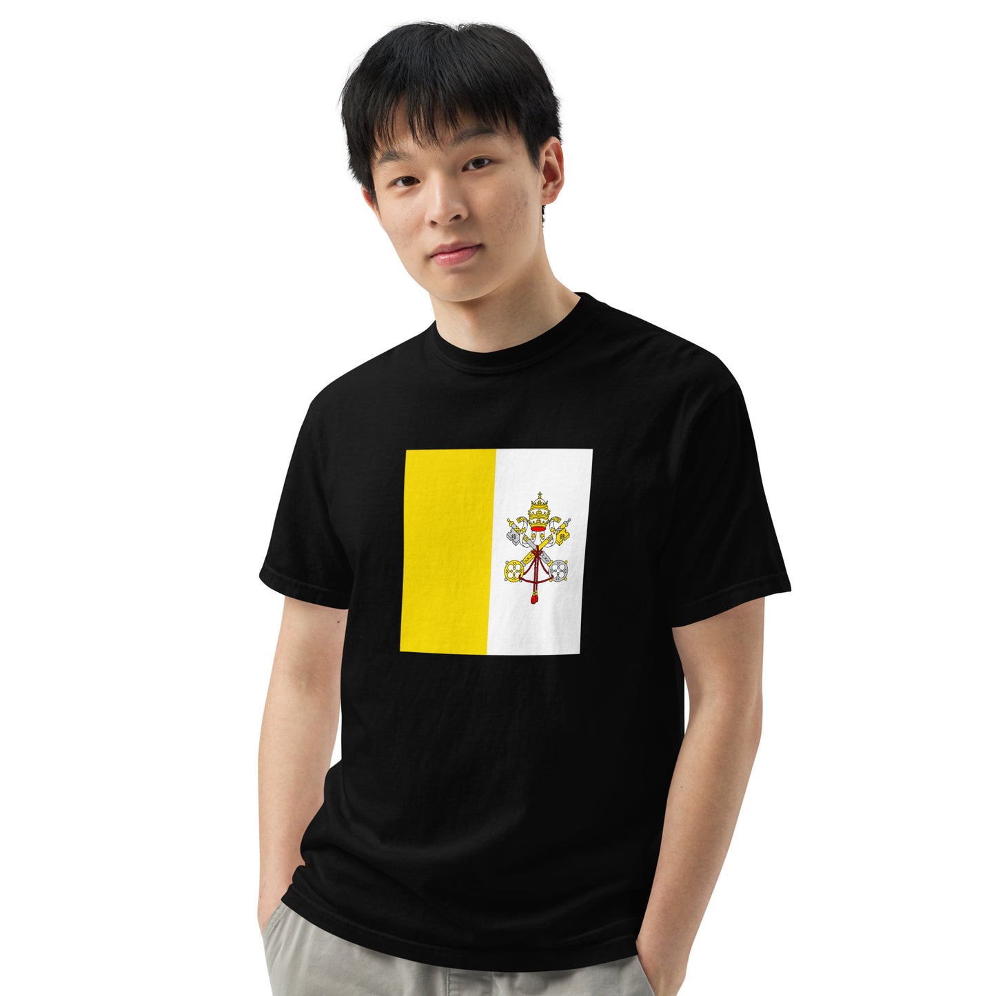 Vatican City heritage shirt, black, size medium