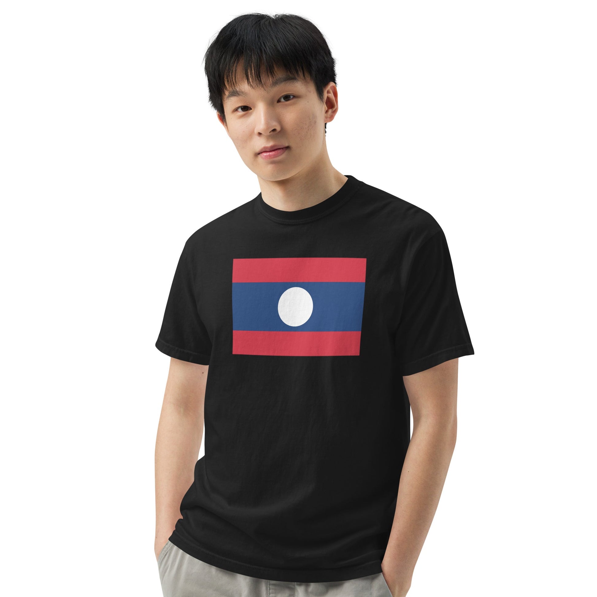 Laos heritage shirt, black, size medium