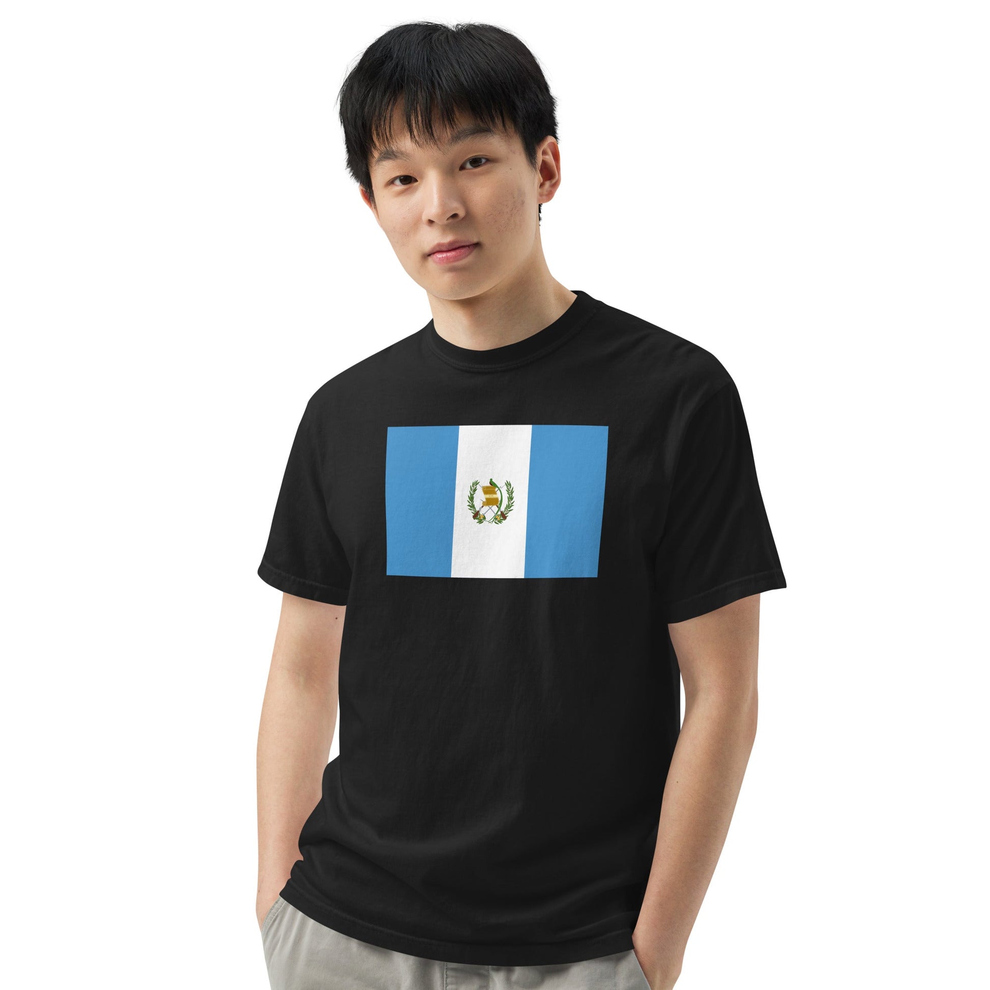 Guatemala pride shirt in black – unisex, extra large