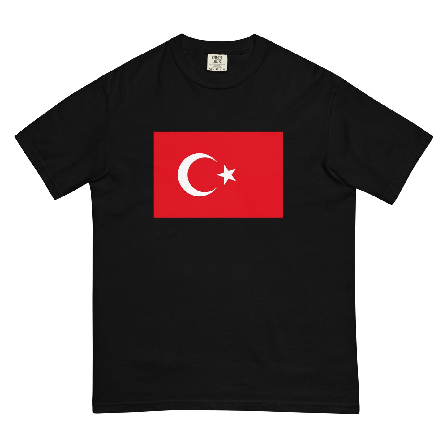 Turkey flag shirt in black, size 2X large