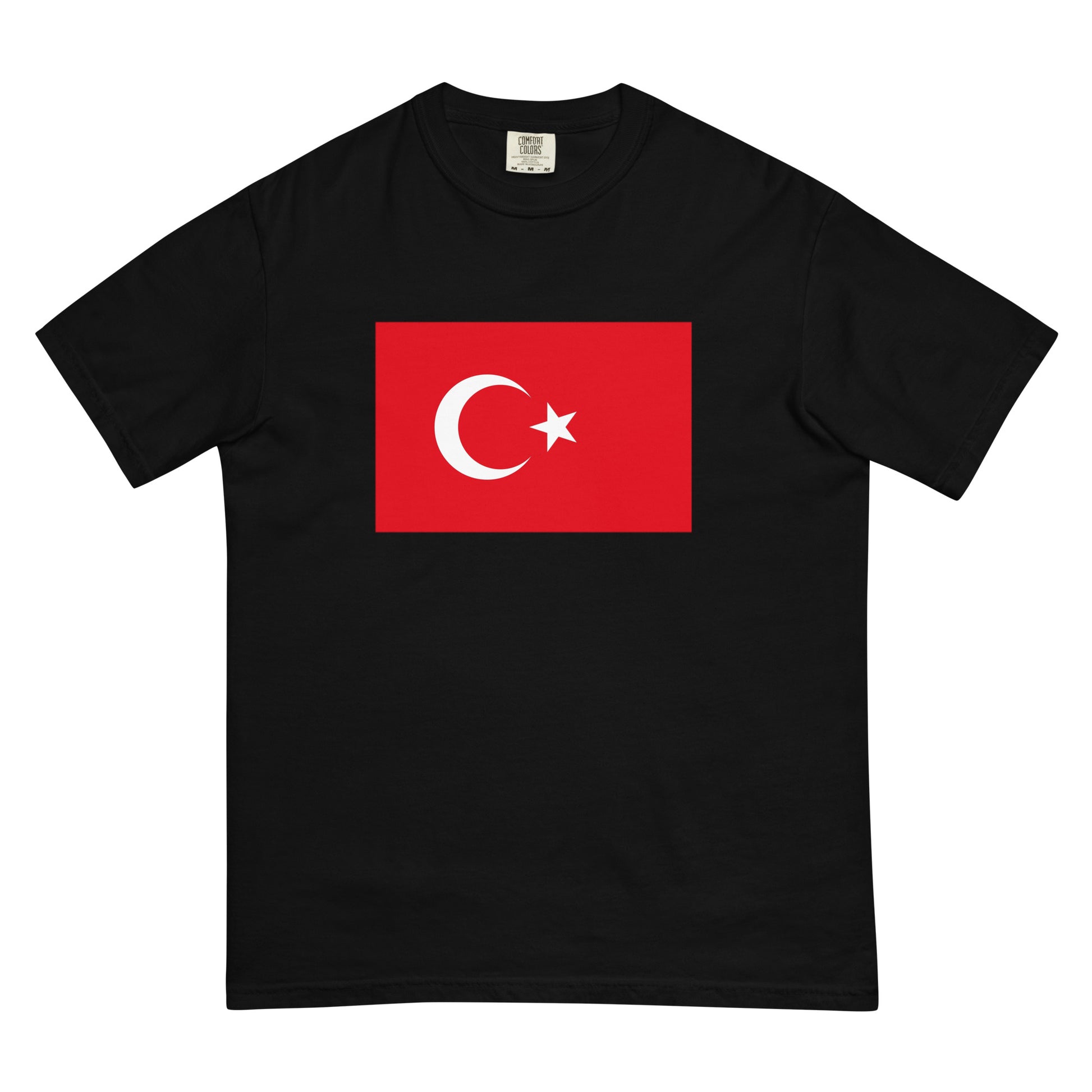 Turkey flag shirt in black, size 2X large