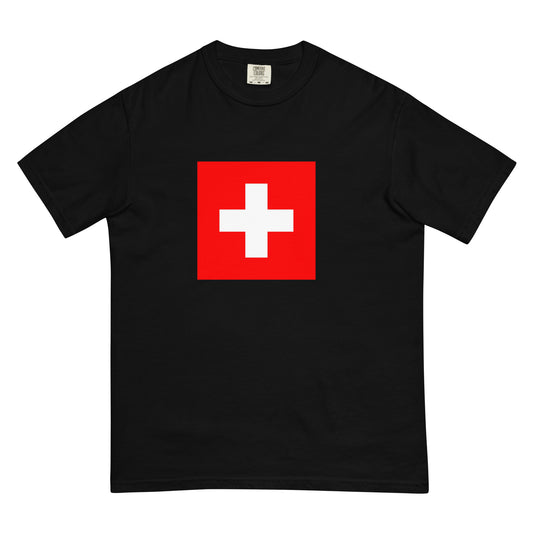 Flag tee representing Flag in black, small