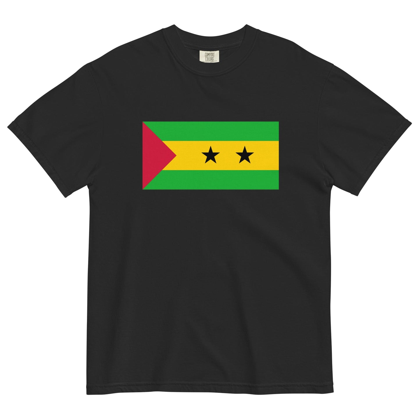 Bold Senegal 1 flag design tee in black, 2X large