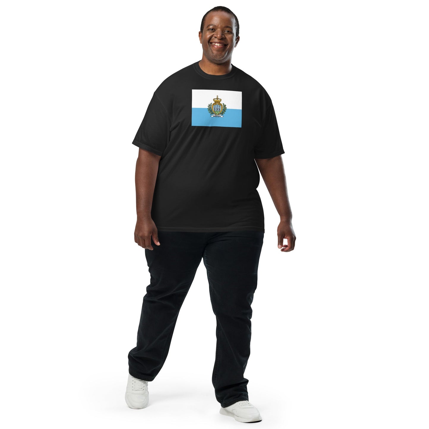San Marino national shirt, large, in black