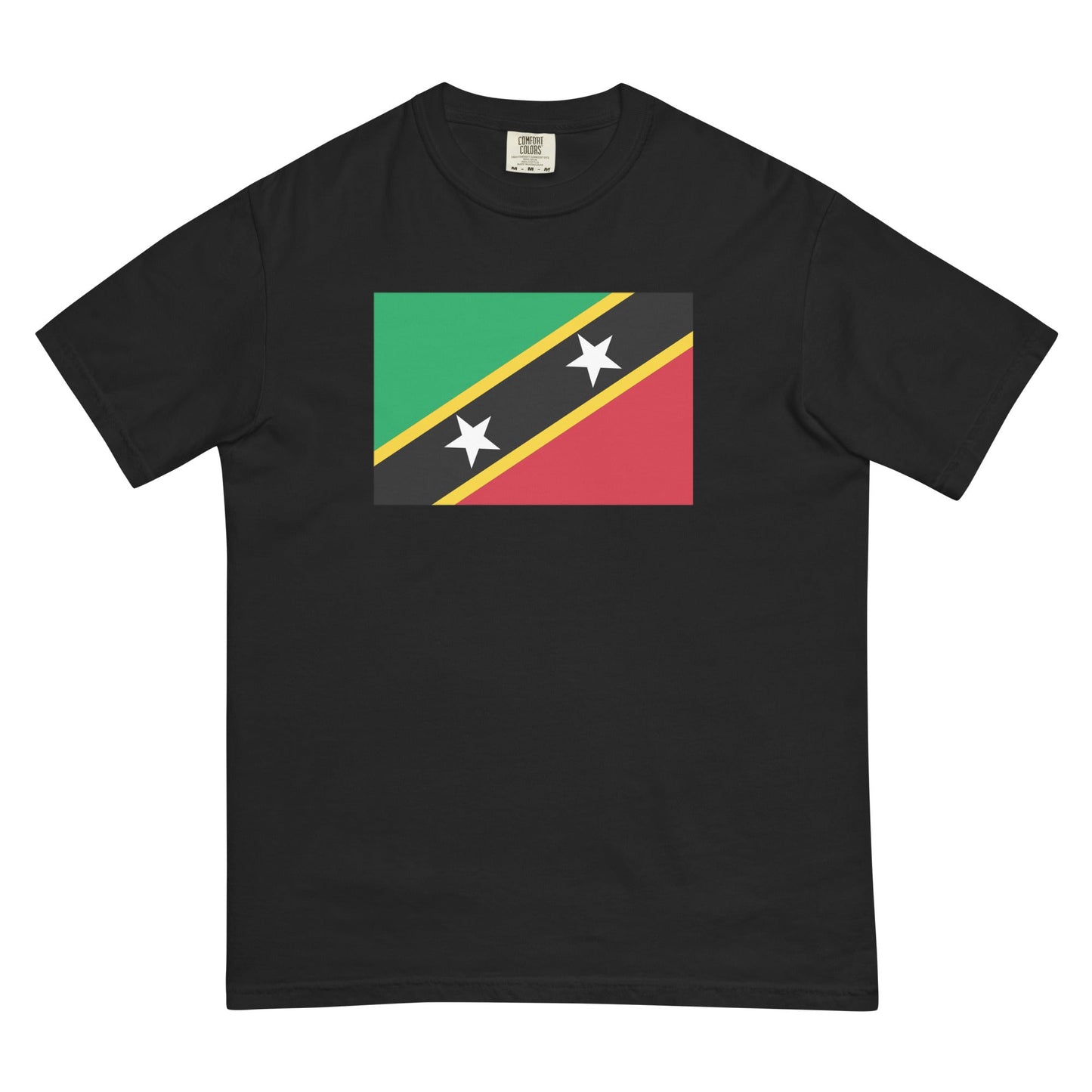 Saint Kitts And Nevis flag shirt in true navy, size medium