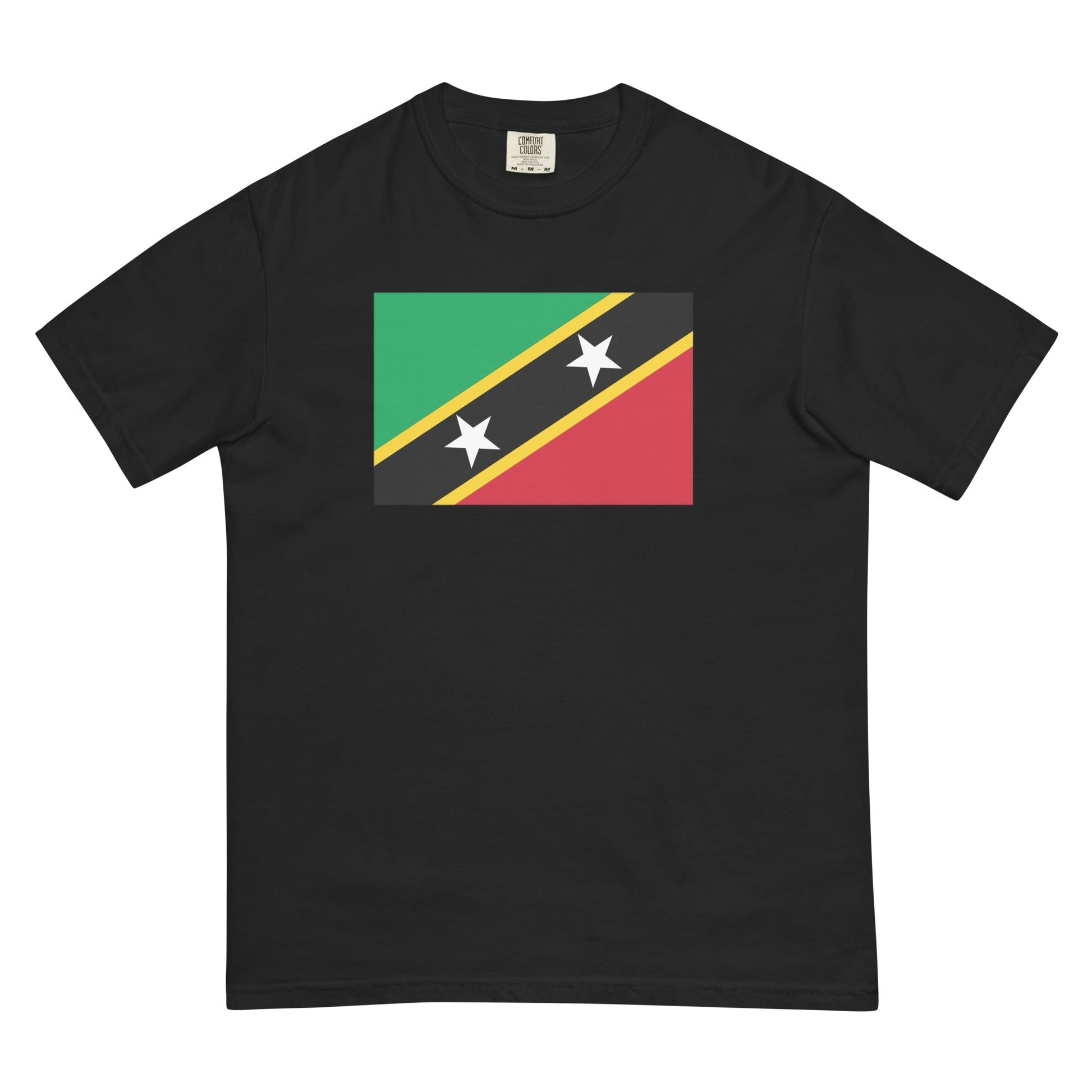 Saint Kitts And Nevis flag shirt in true navy, size medium