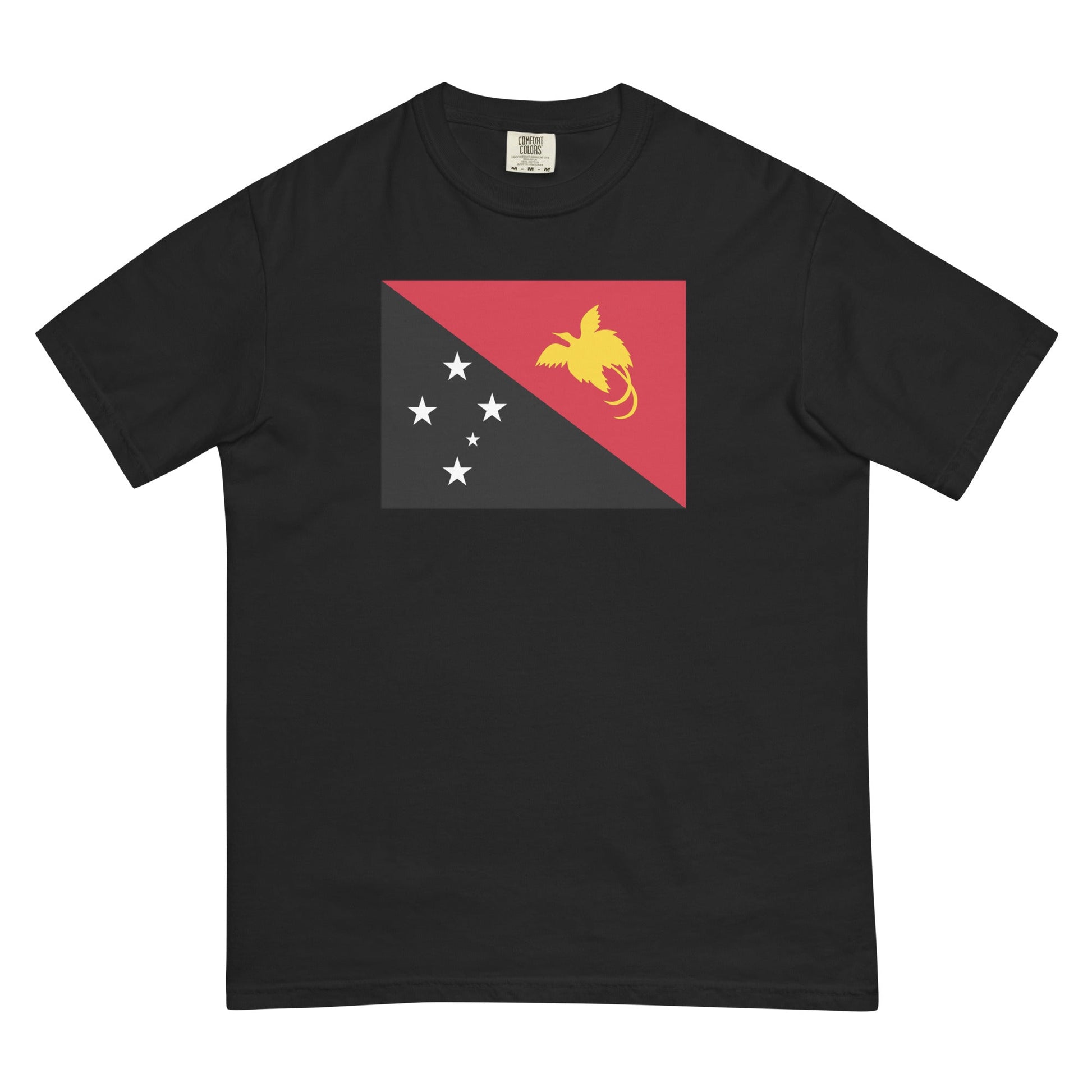 Bold Paraguay flag design tee in true navy, 4X large