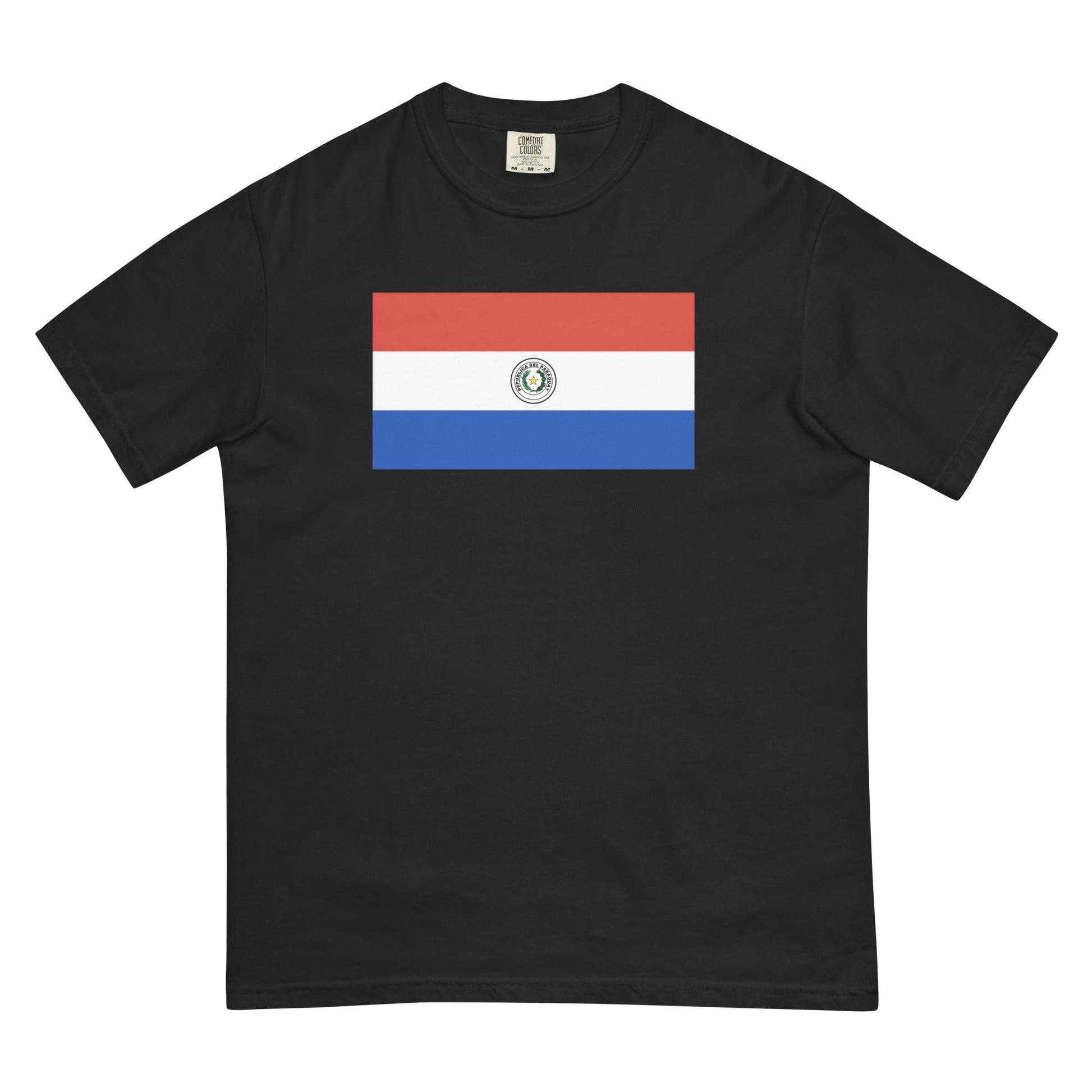 Paraguay 1 flag shirt in true navy, size small