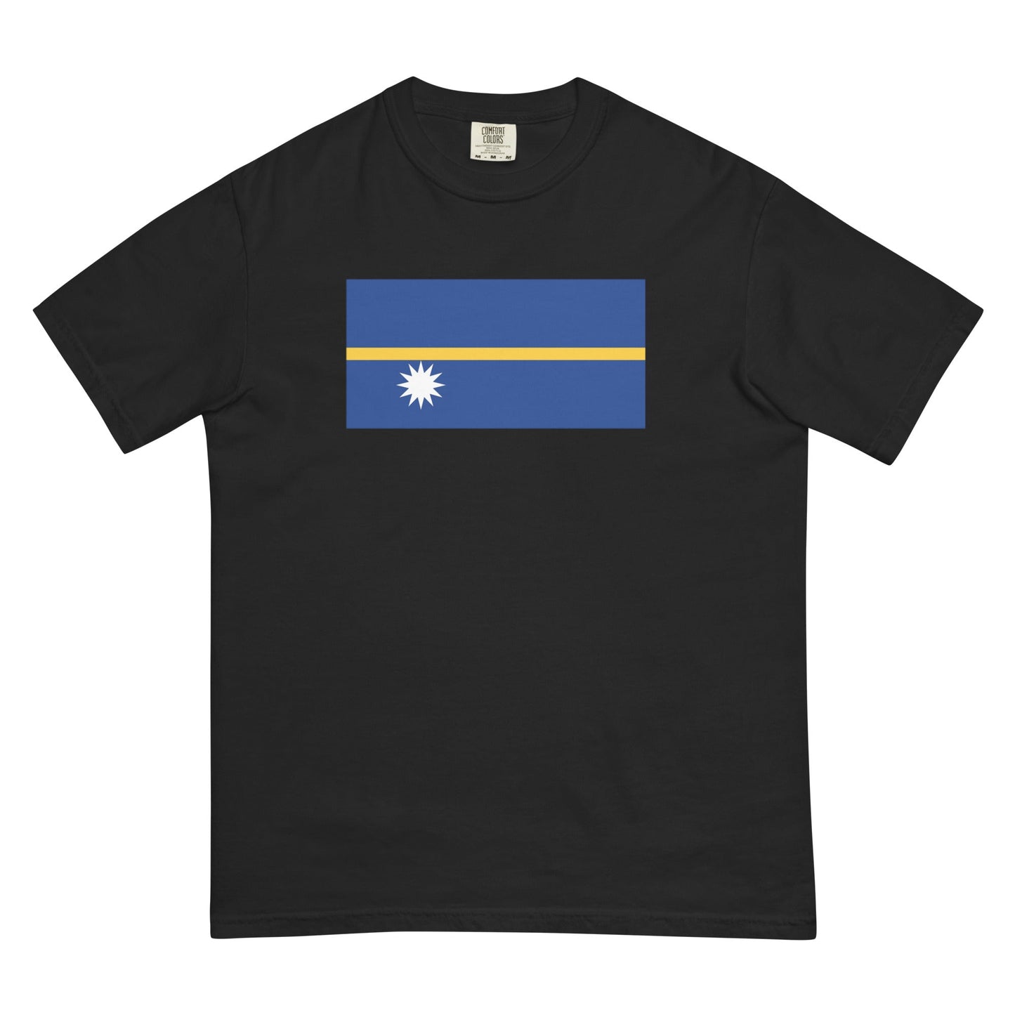 true navy flag shirt for Nauru – size small
