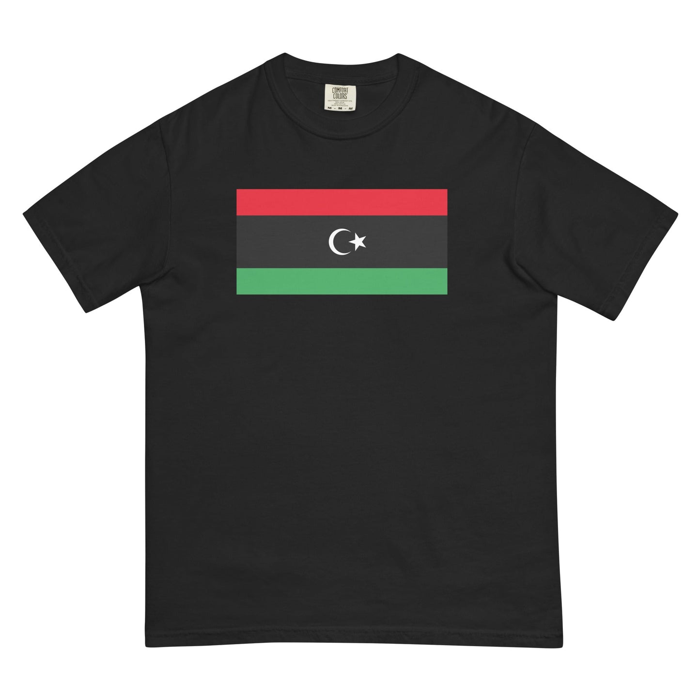 Flag tee representing Libya in brick, large