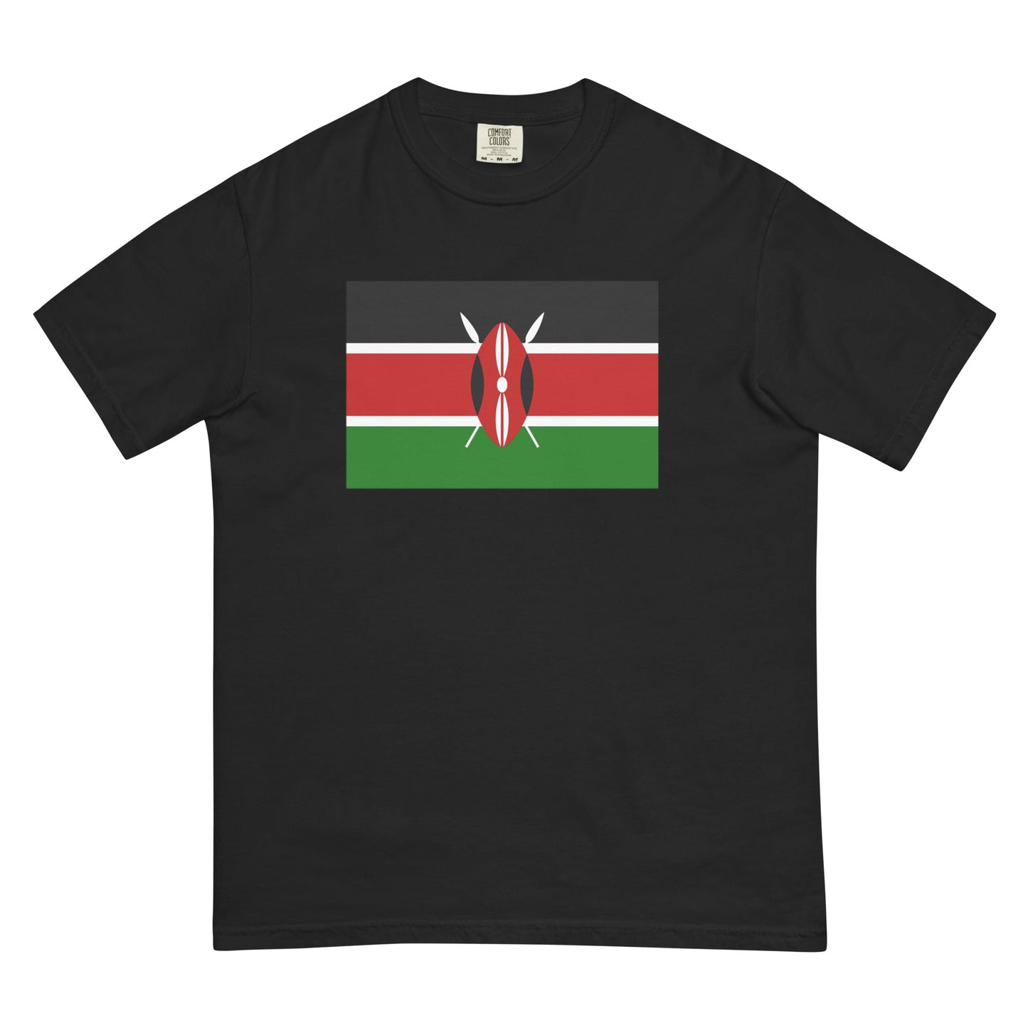 Kenya flag shirt in true navy, size extra large