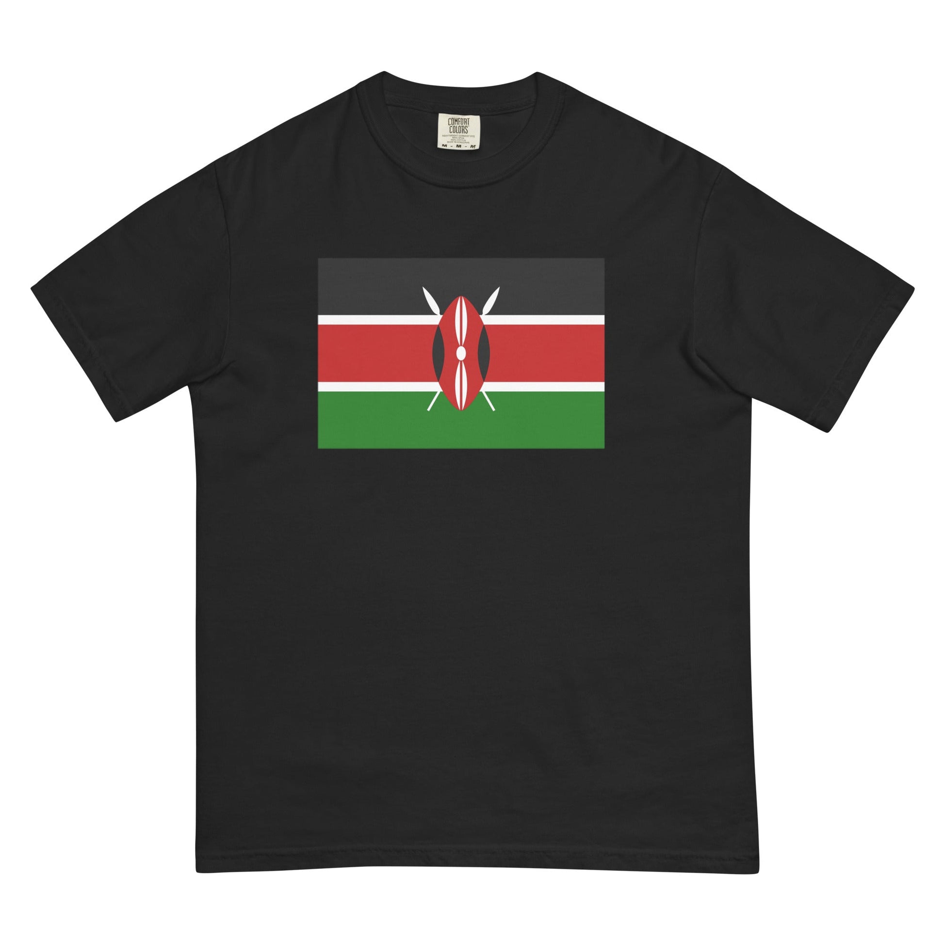 Kenya flag shirt in true navy, size extra large