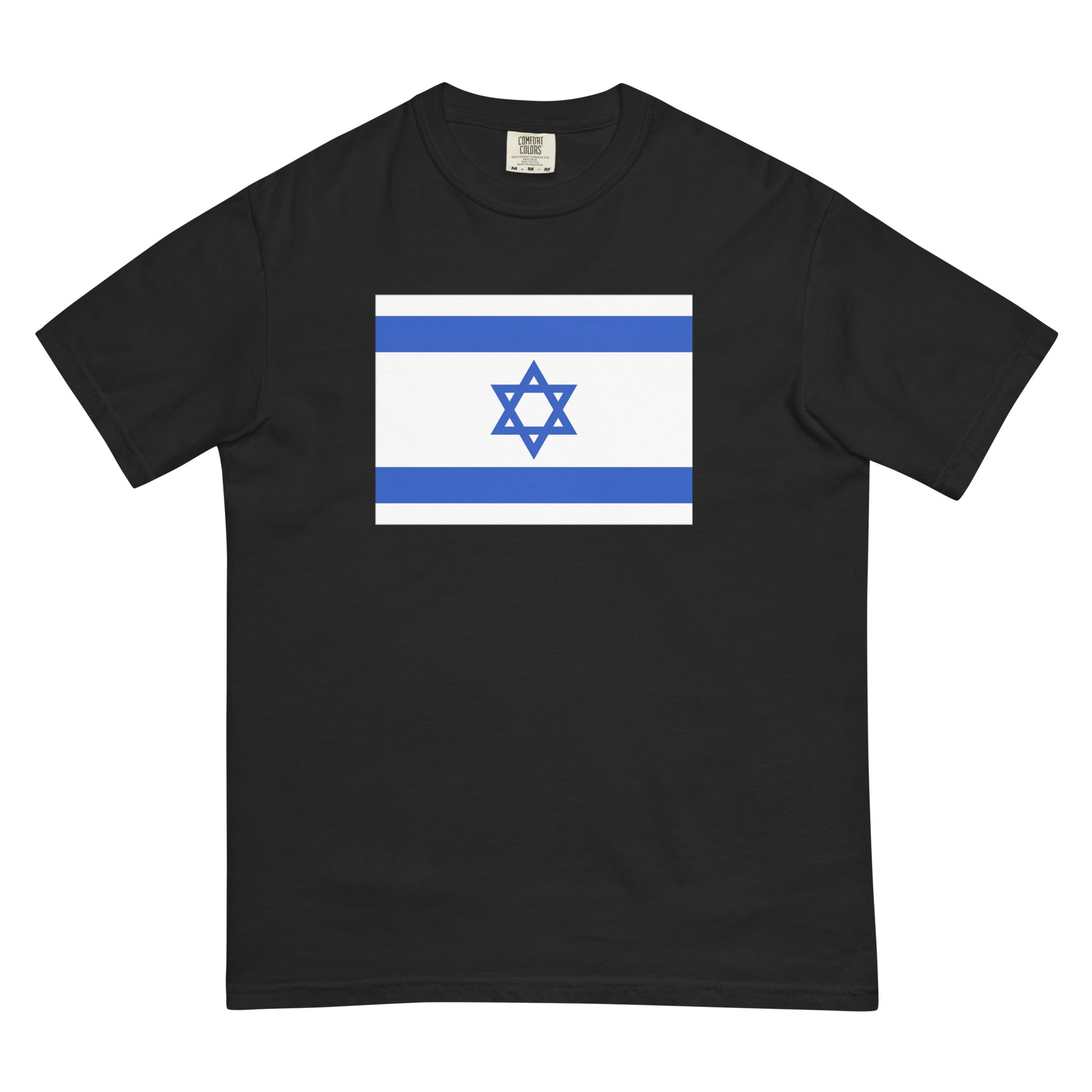 Flag tee representing Israel in true navy, medium