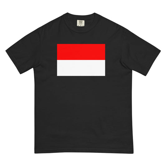 Indonesia flag shirt in black, size small