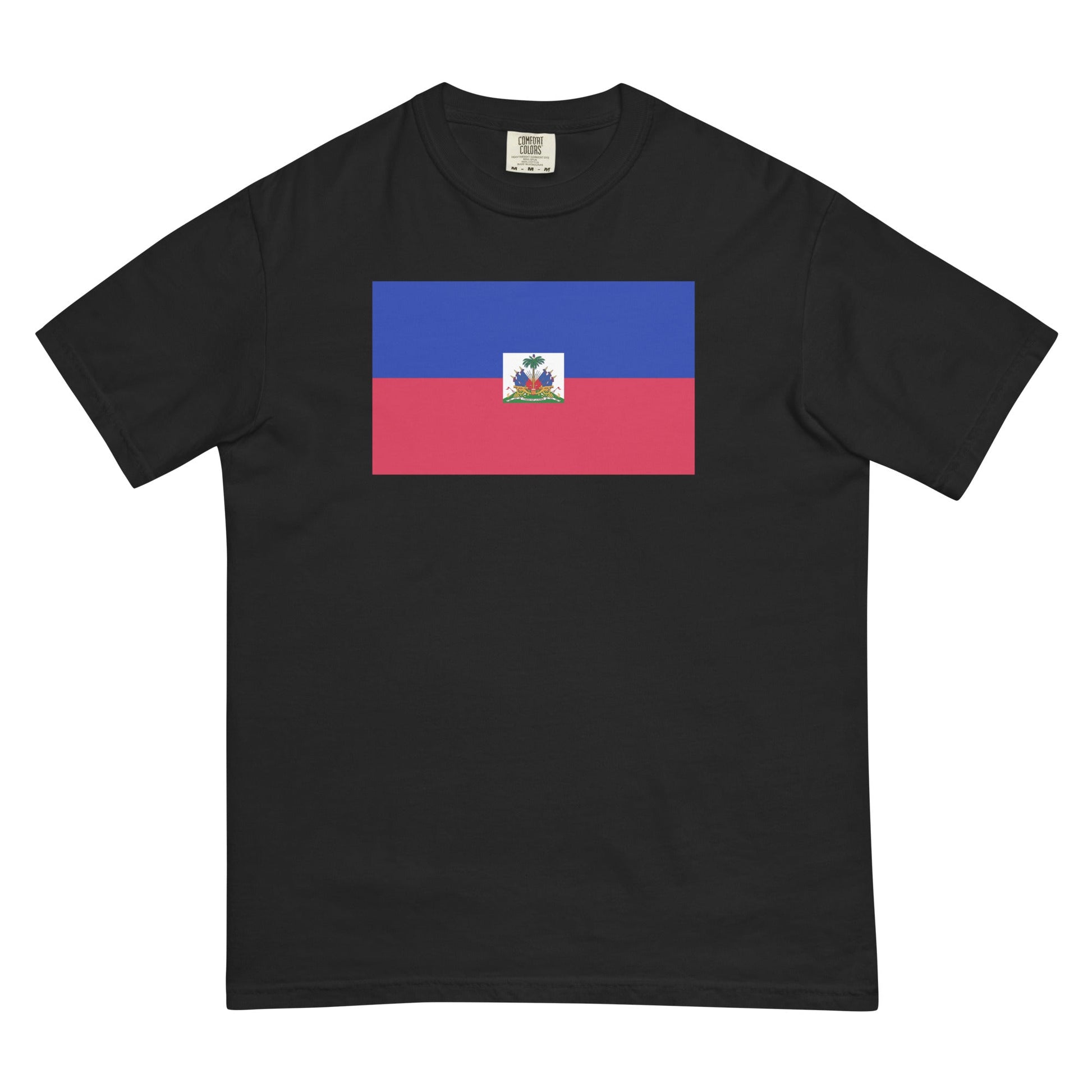 Flag tee representing Haiti in berry, small