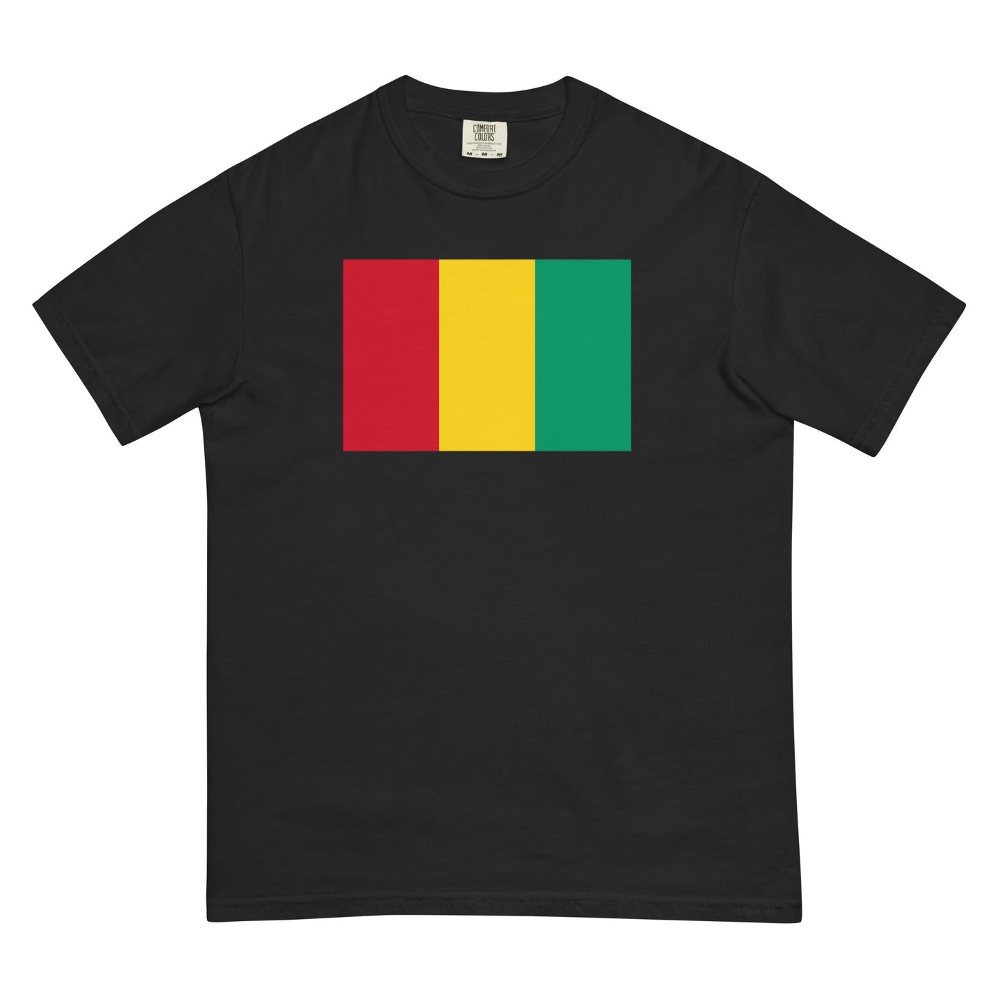 Flag tee representing Guinea in crimson, medium