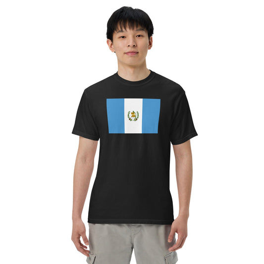 black shirt with Guatemala flag design, medium