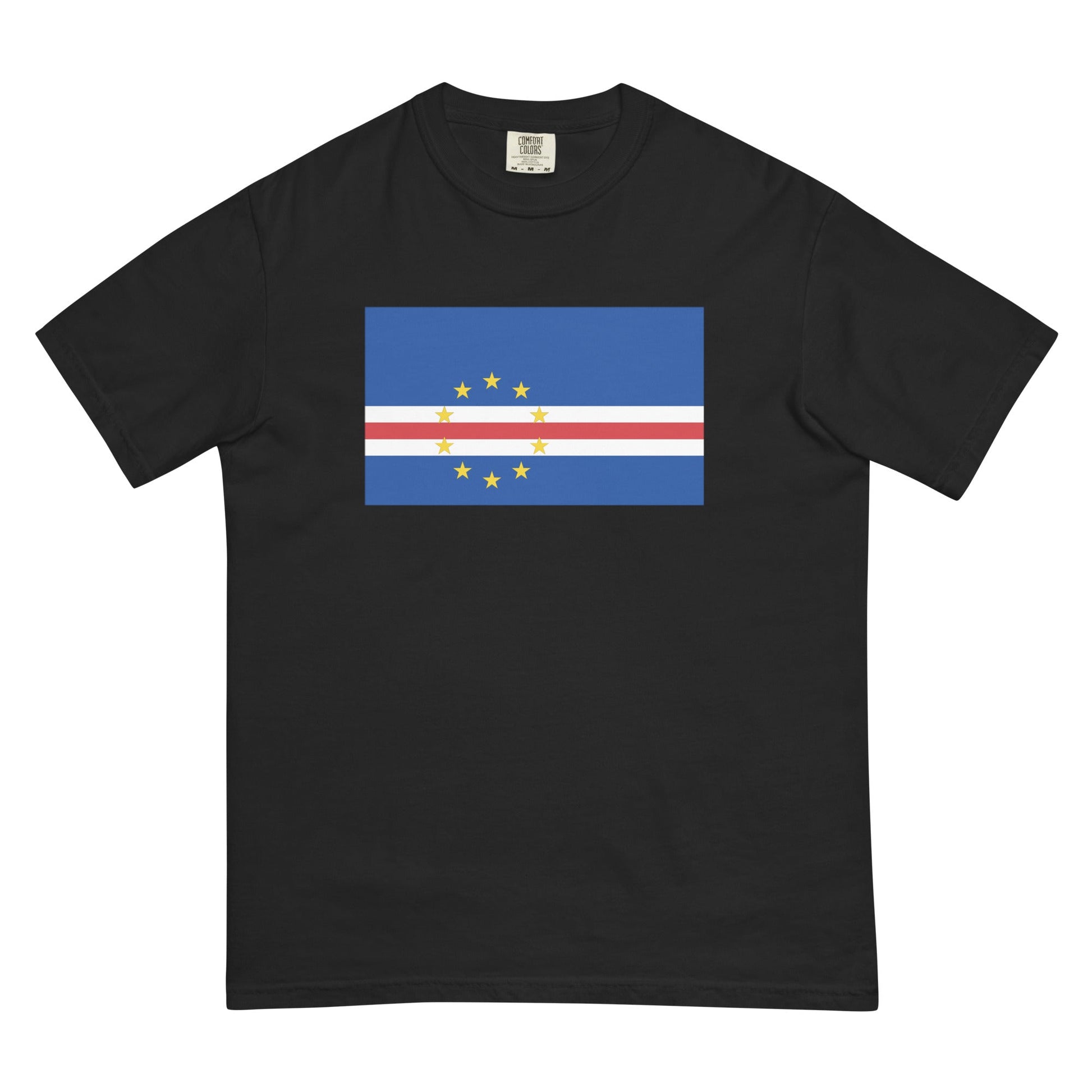 Cape Verde flag shirt in berry, size medium
