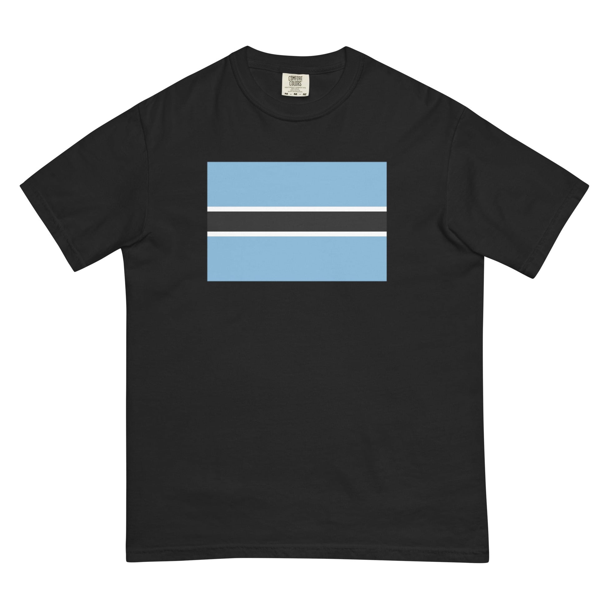 Botswana flag shirt in espresso, size small