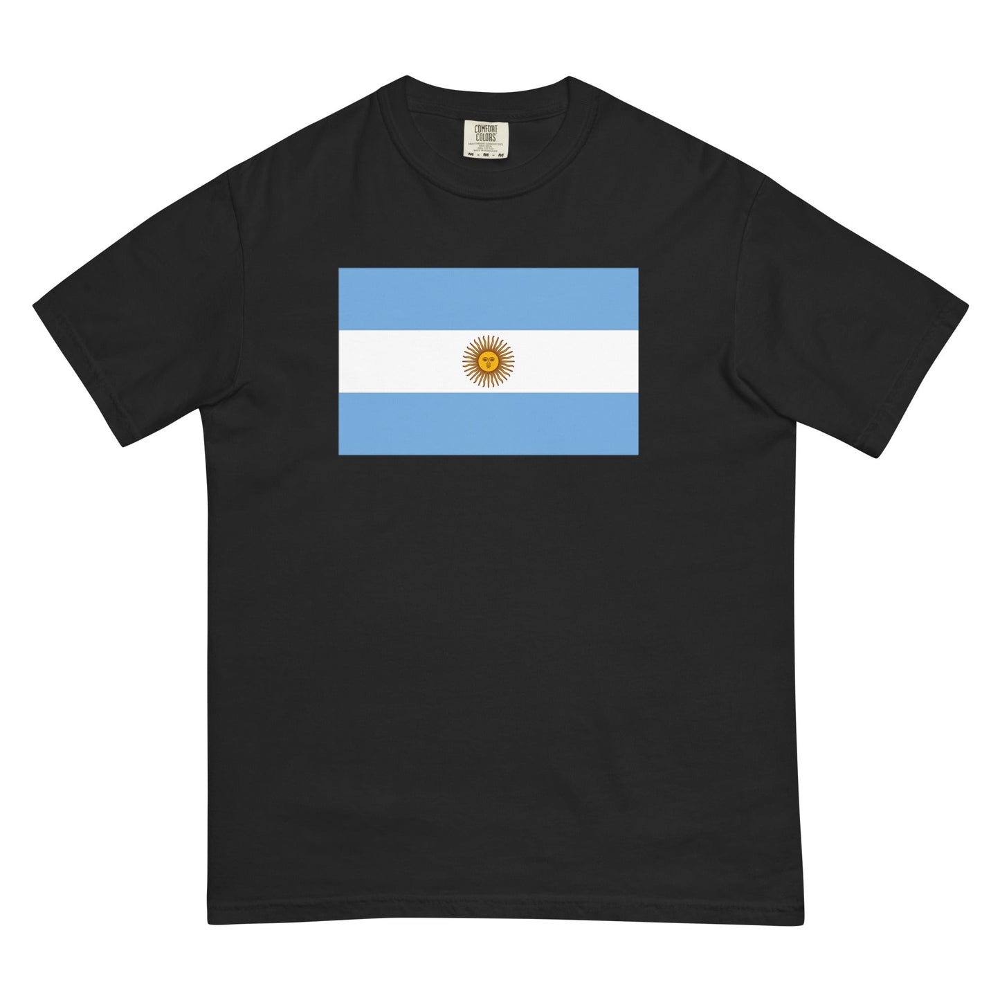 Flag tee representing Argentina in grape, 4X large