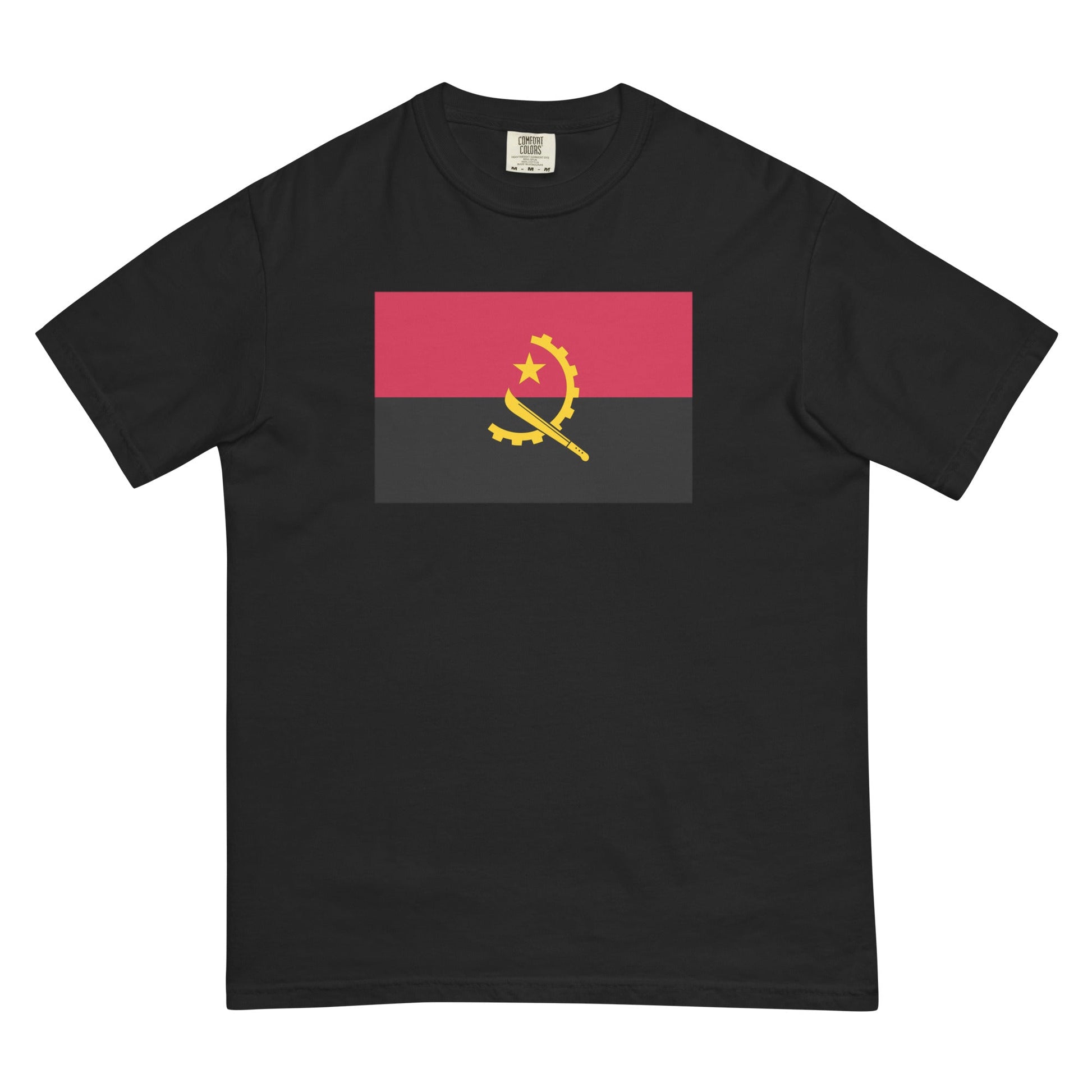 Bold Angola flag design tee in espresso, small