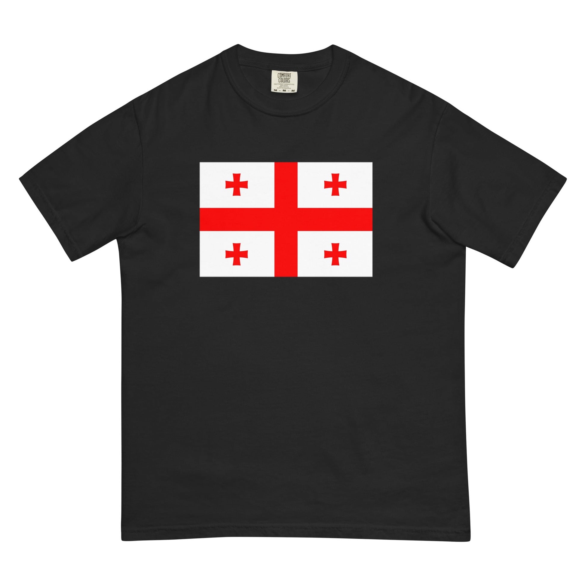 Flag tee representing Georgia in espresso, 3X large