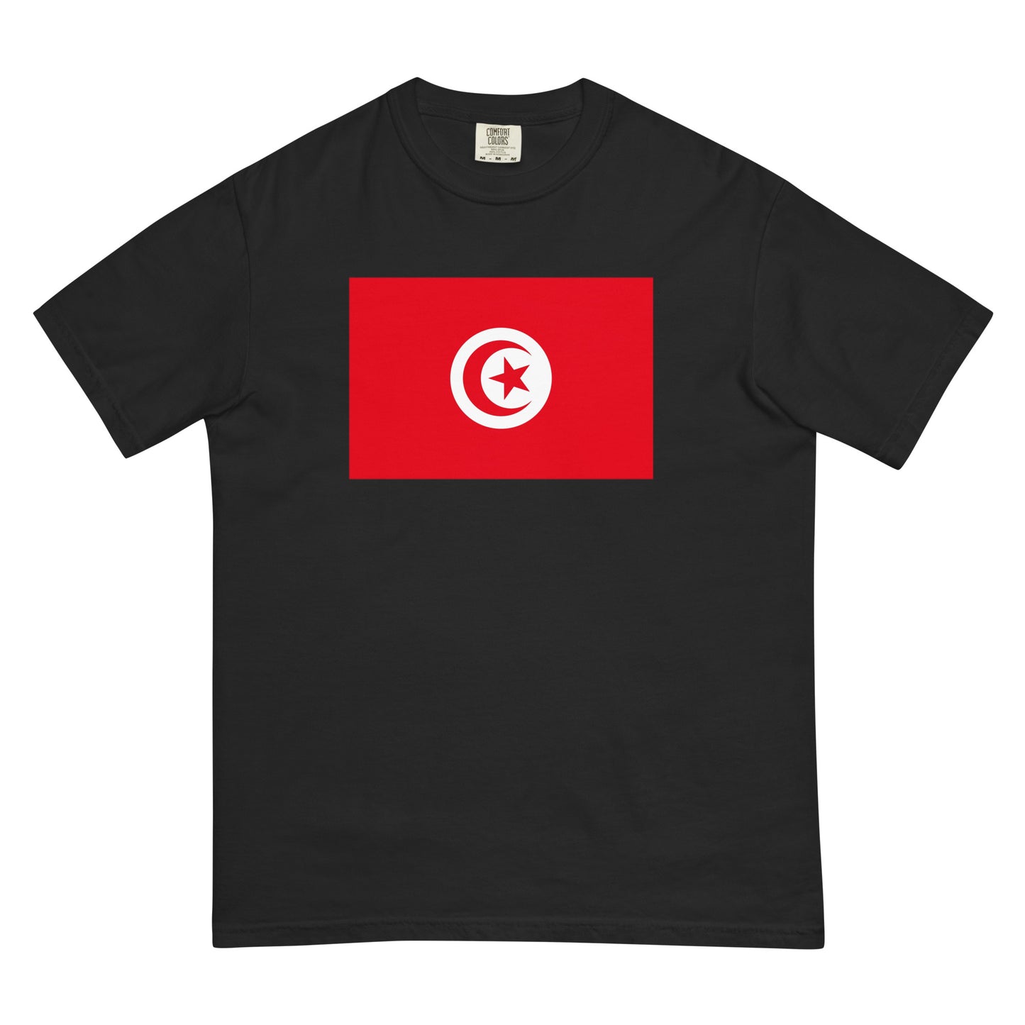 Flag tee representing Tunisia in brick, extra large