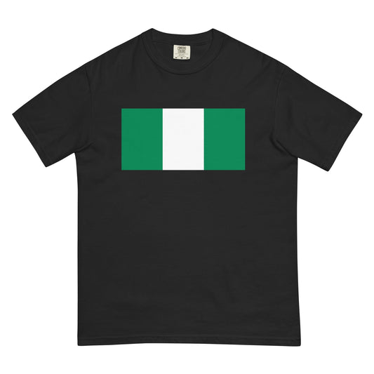 Nigeria heritage shirt, black, size small