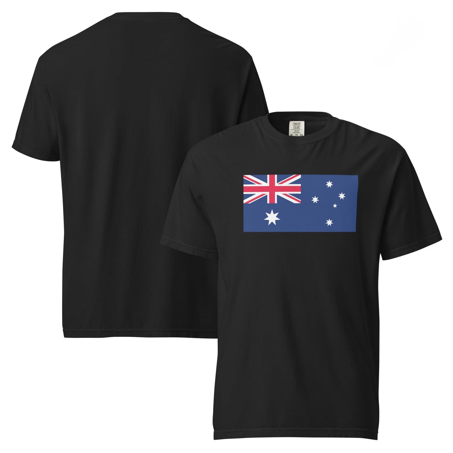 Bold Australia flag design tee in black, 4X large
