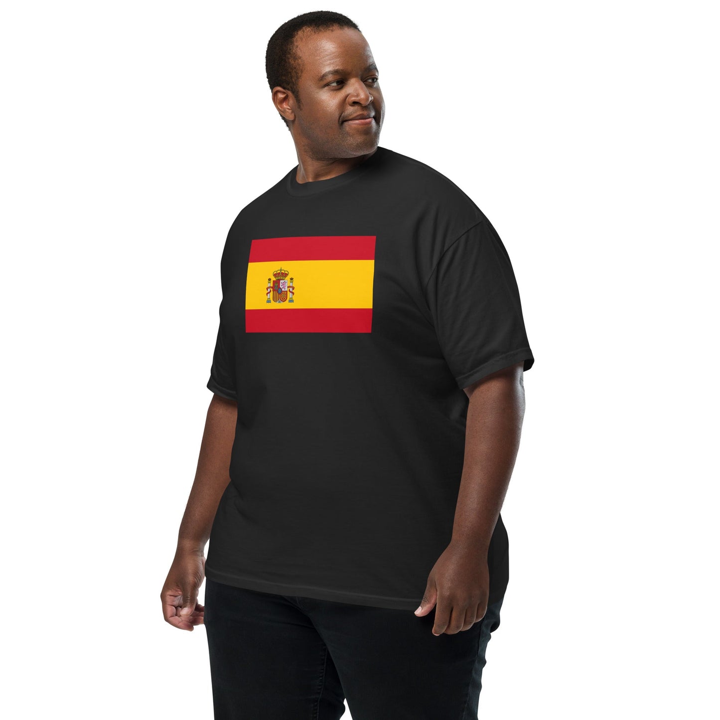 Flag tee representing Spain in true navy, 2X large