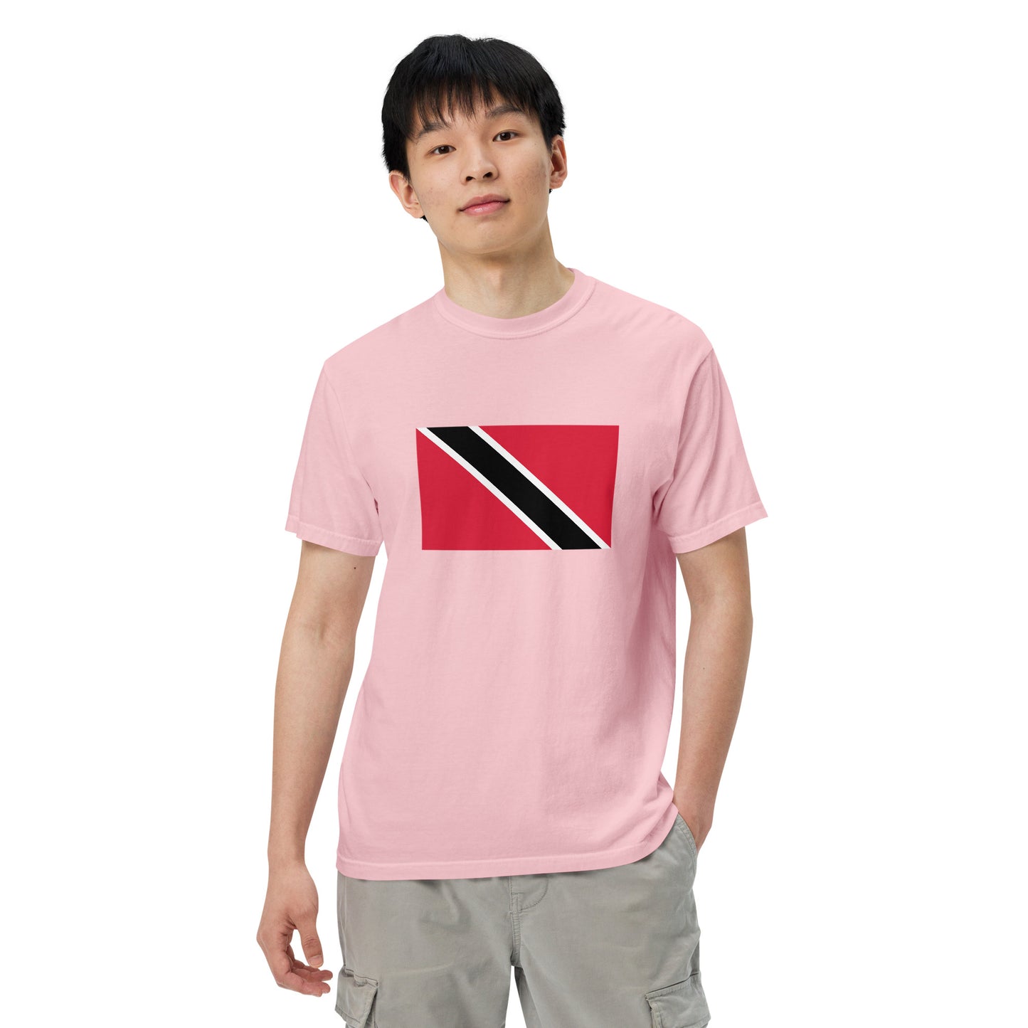 Trinidad pride shirt in blue jean – unisex, extra large