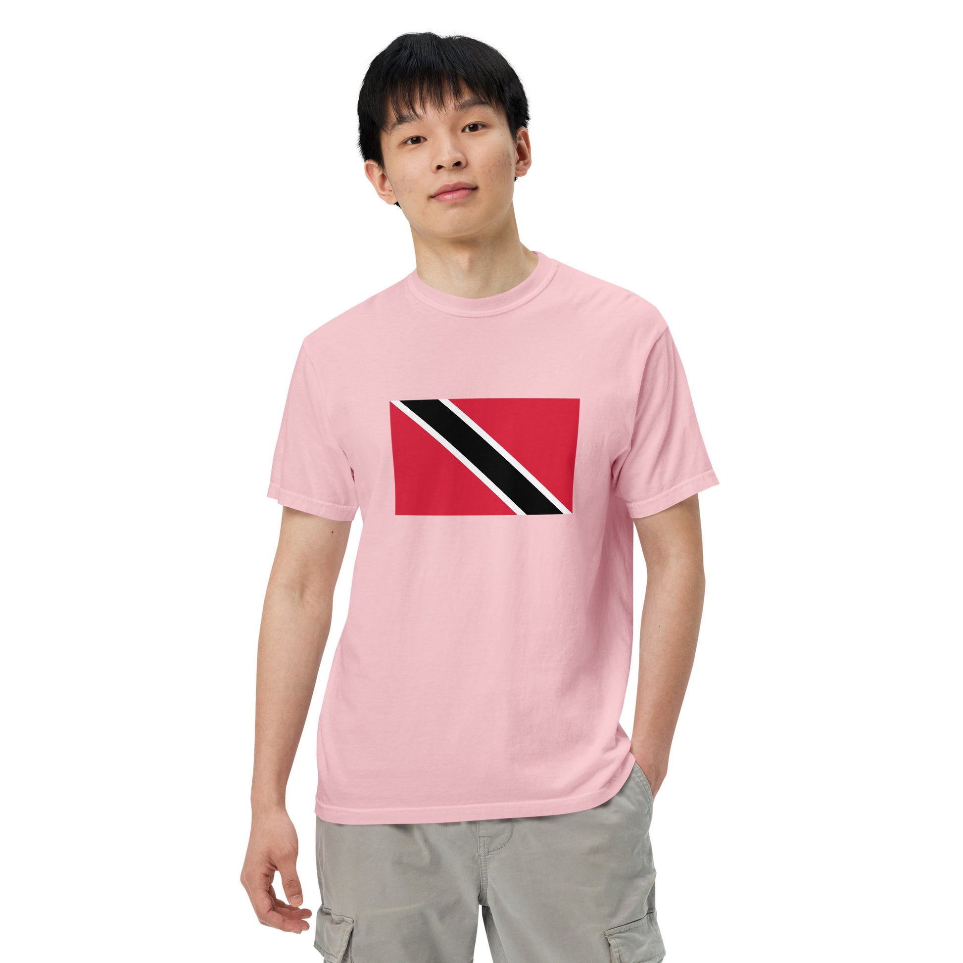 Trinidad pride shirt in blue jean – unisex, extra large