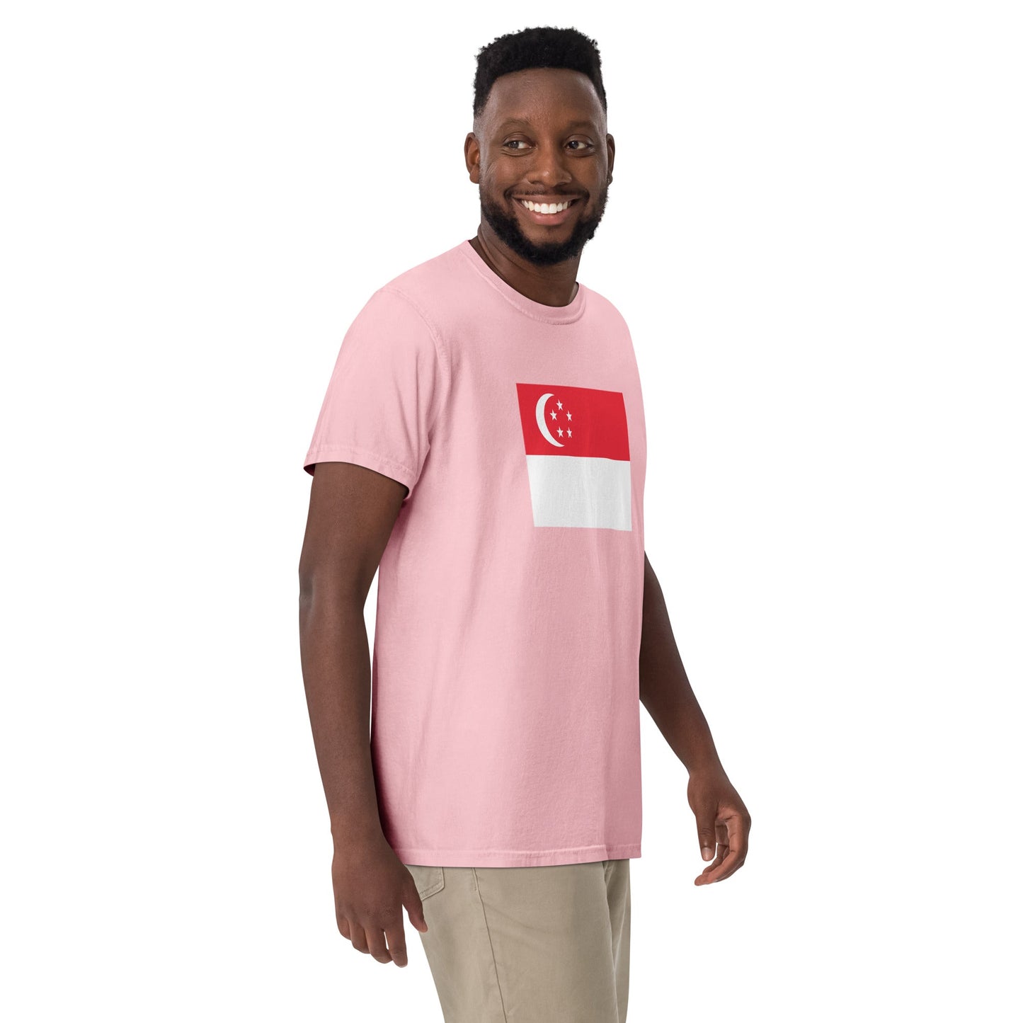 Singapore pride shirt in brick – unisex, 3X large