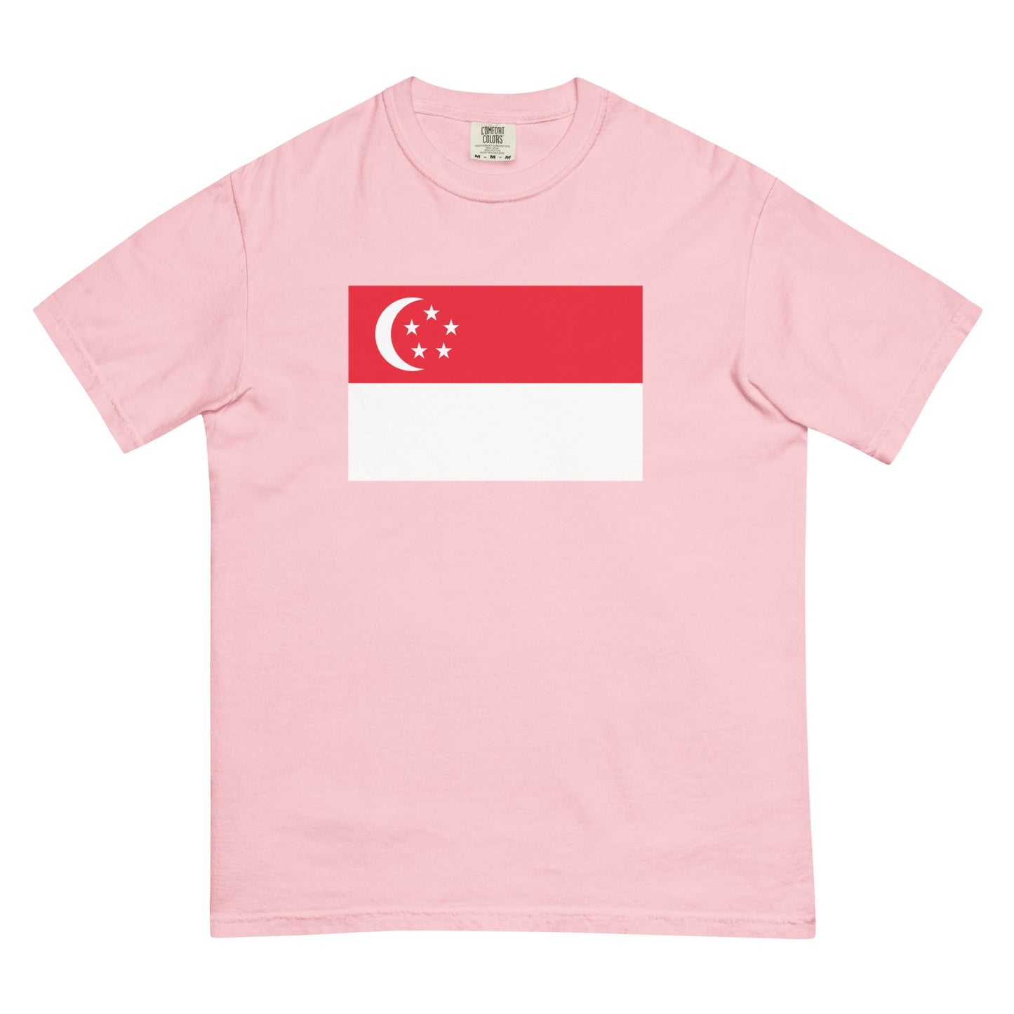 Singapore flag shirt in blue spruce, size large