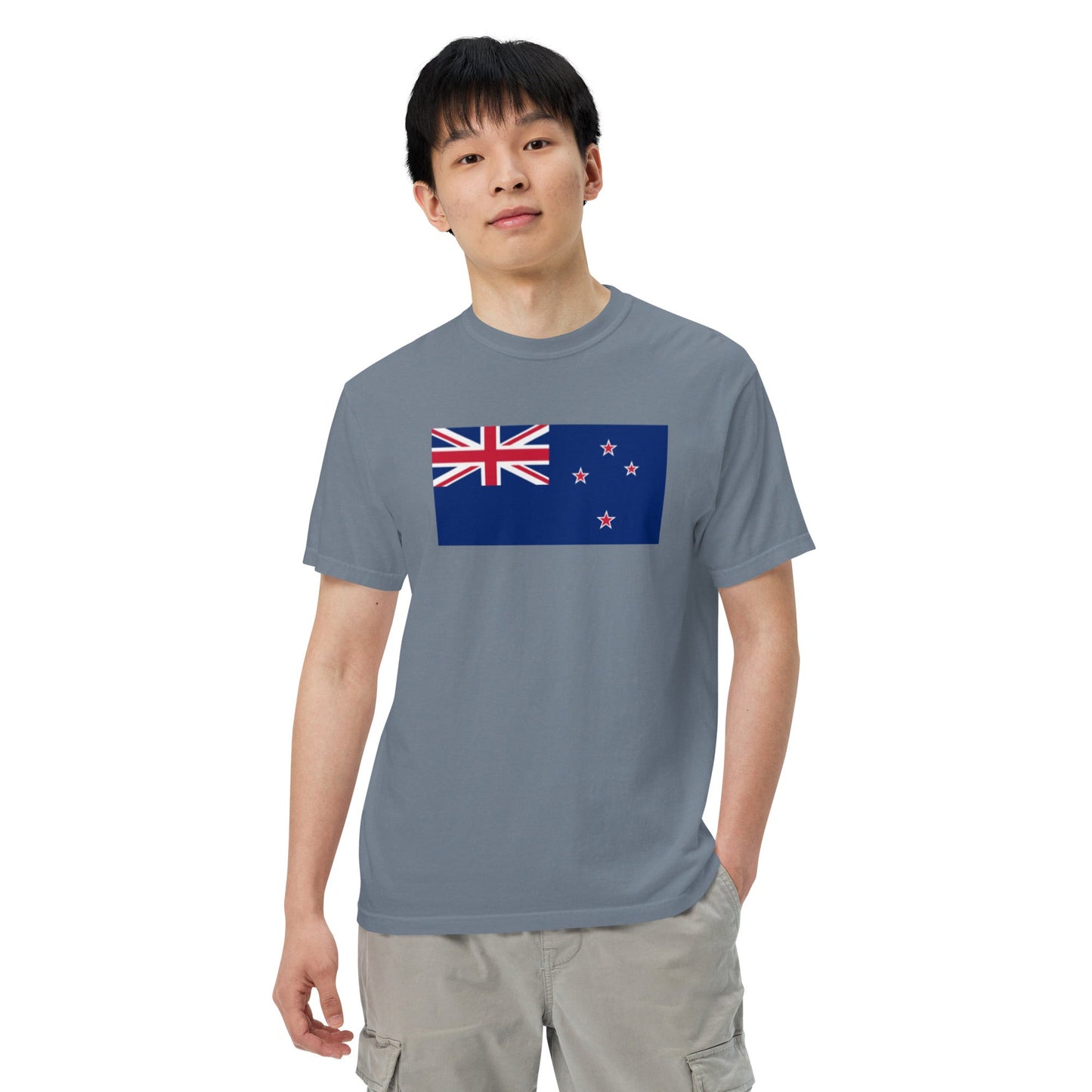 New Zealand 1 flag shirt in true navy, size extra large