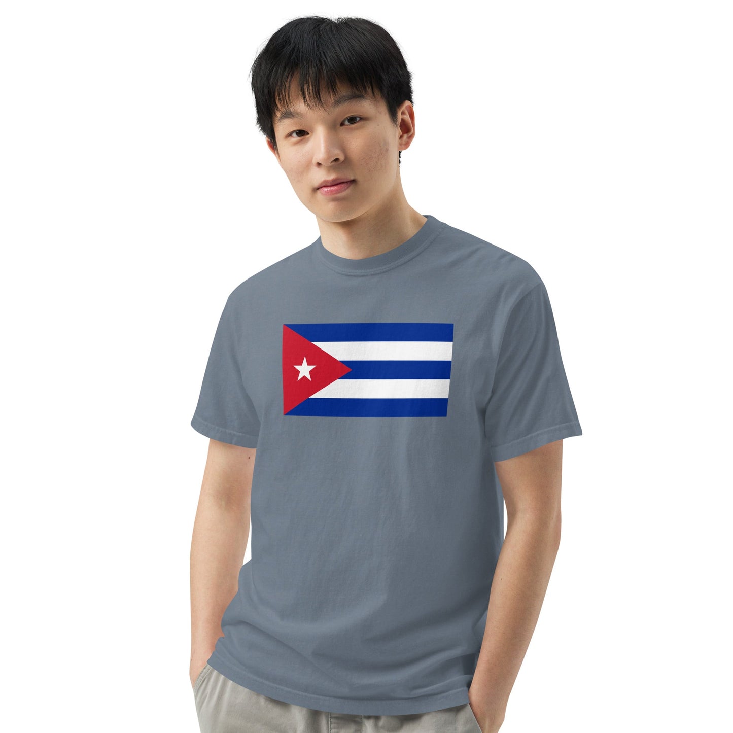 Flag tee representing Cuba in red, 4X large