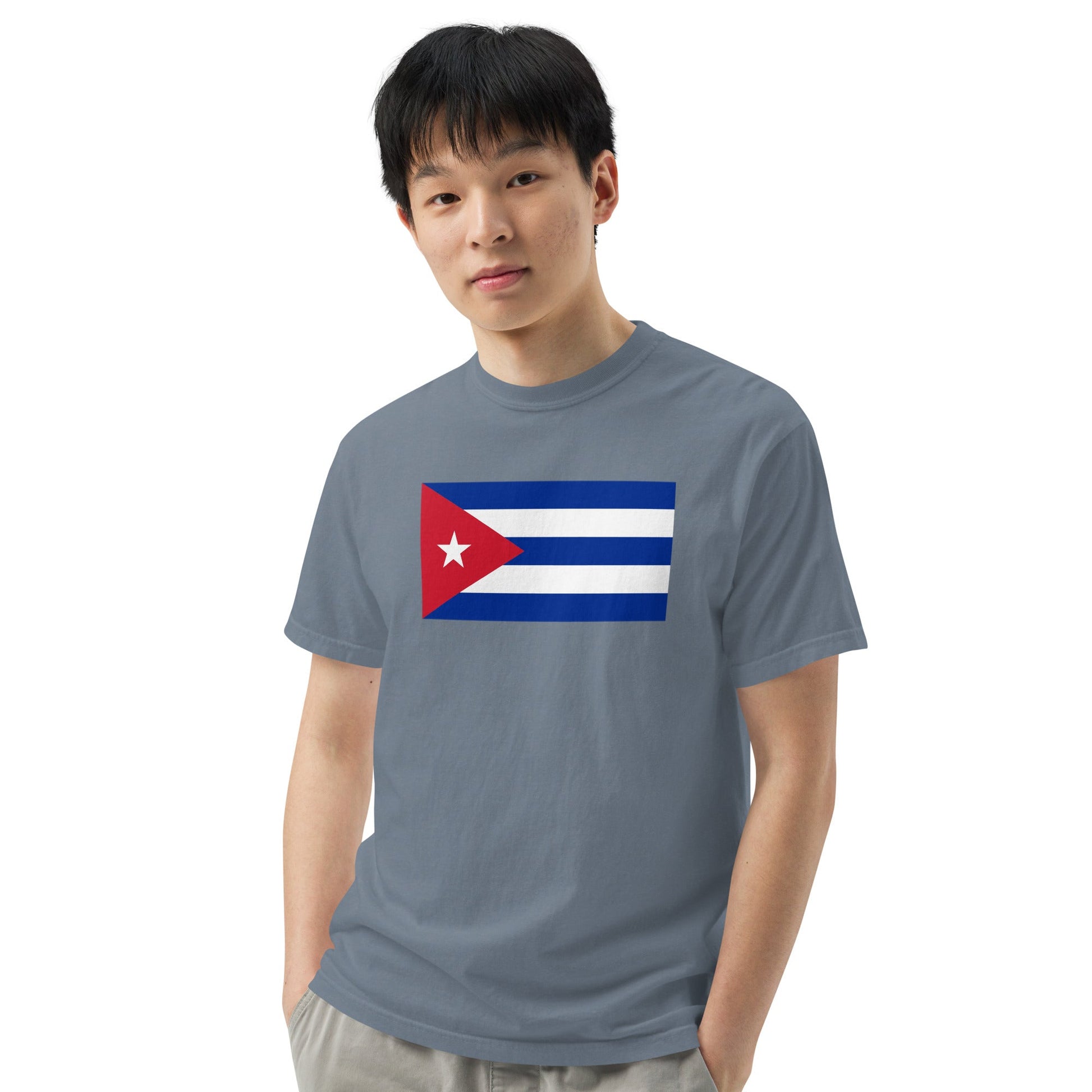 Flag tee representing Cuba in red, 4X large