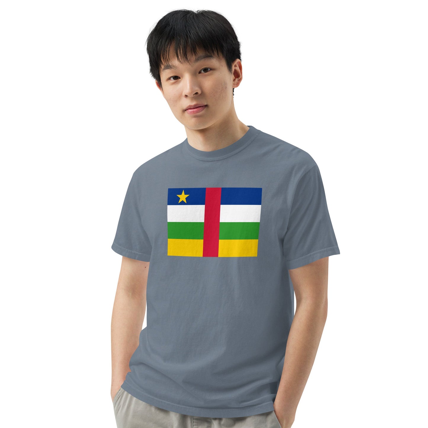 Central African Republic pride shirt in red – unisex, large