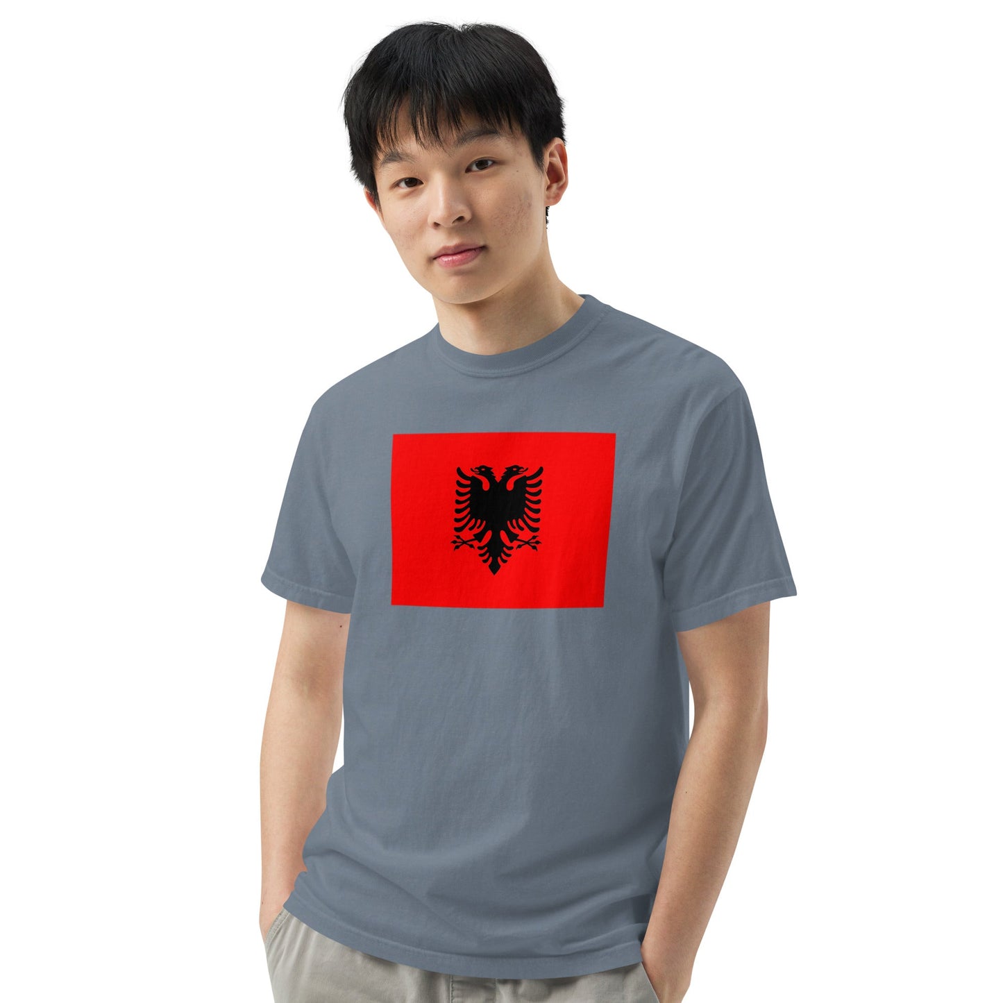 Albania heritage shirt, true navy, size medium