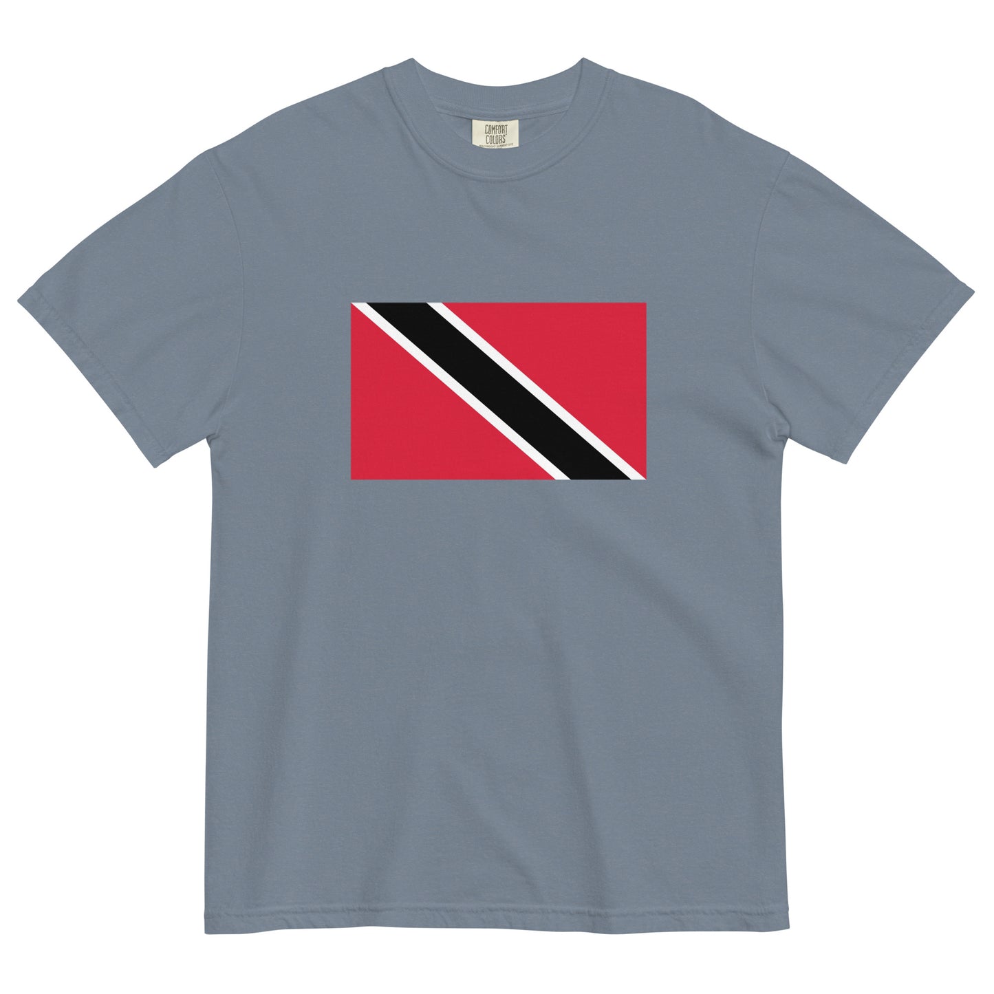 Flag tee representing Trinidad in black, large