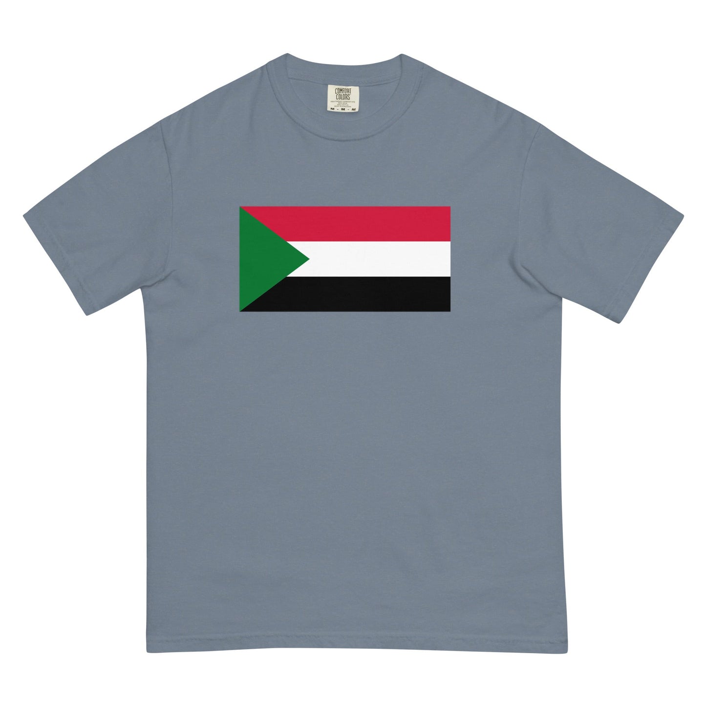 Bold Sudan 1 flag design tee in true navy, medium