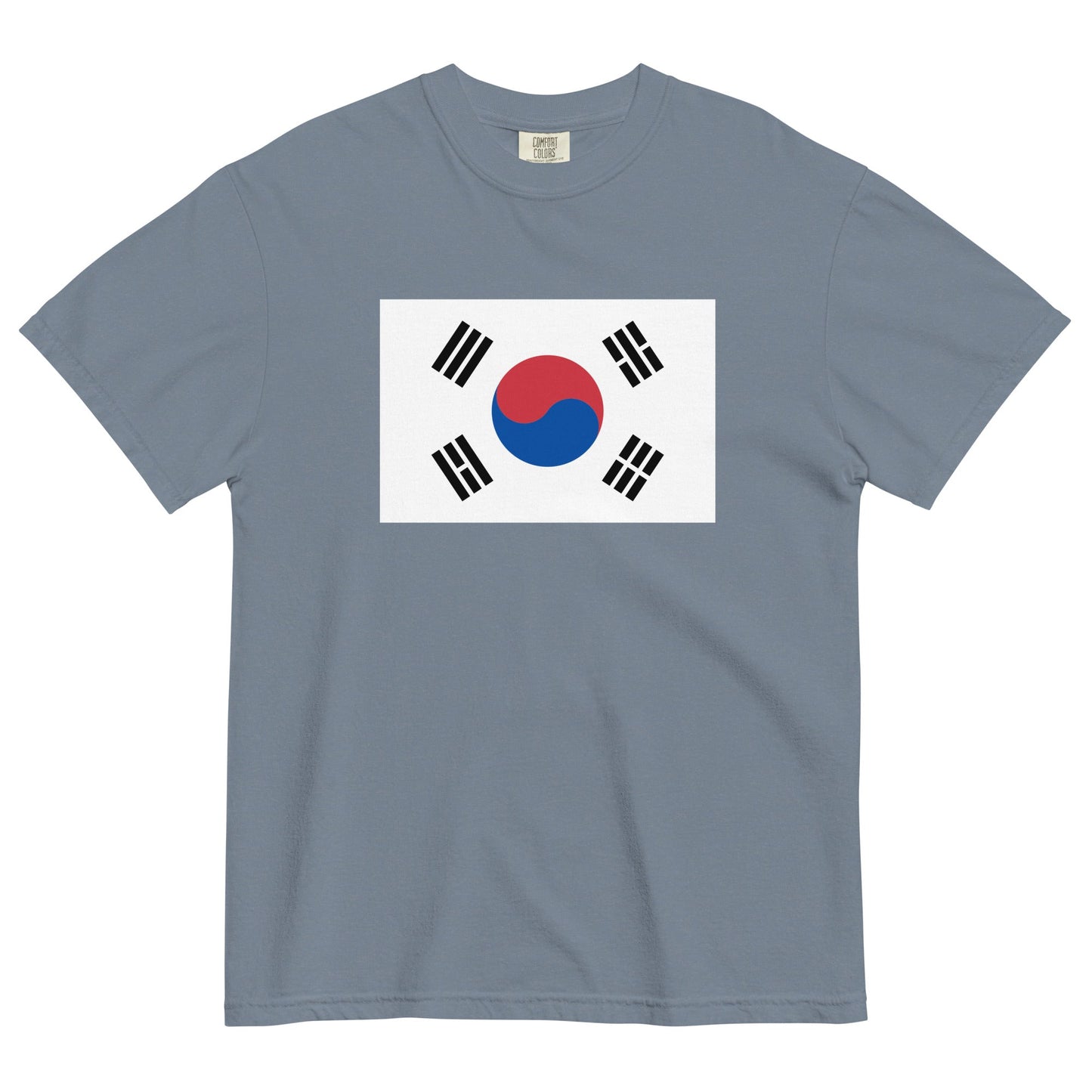 South Korea flag shirt in red, size medium