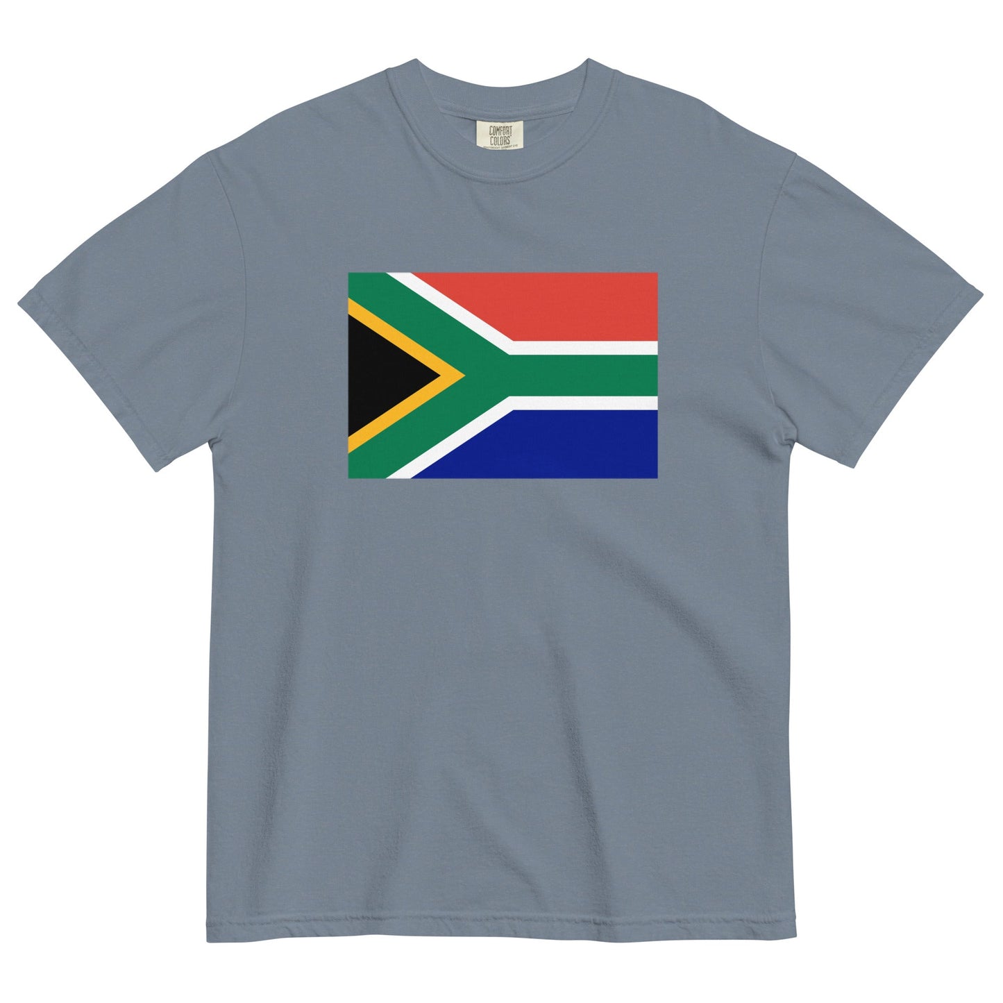 brick shirt with South Africa flag design, medium