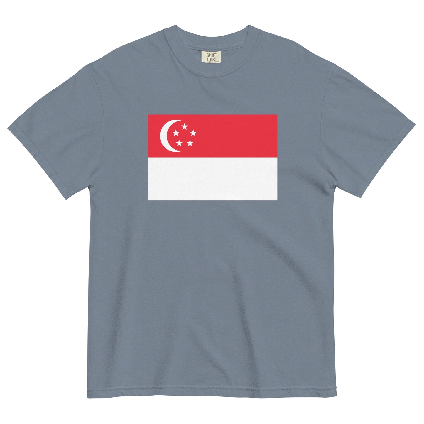 Singapore flag shirt in true navy, size extra large